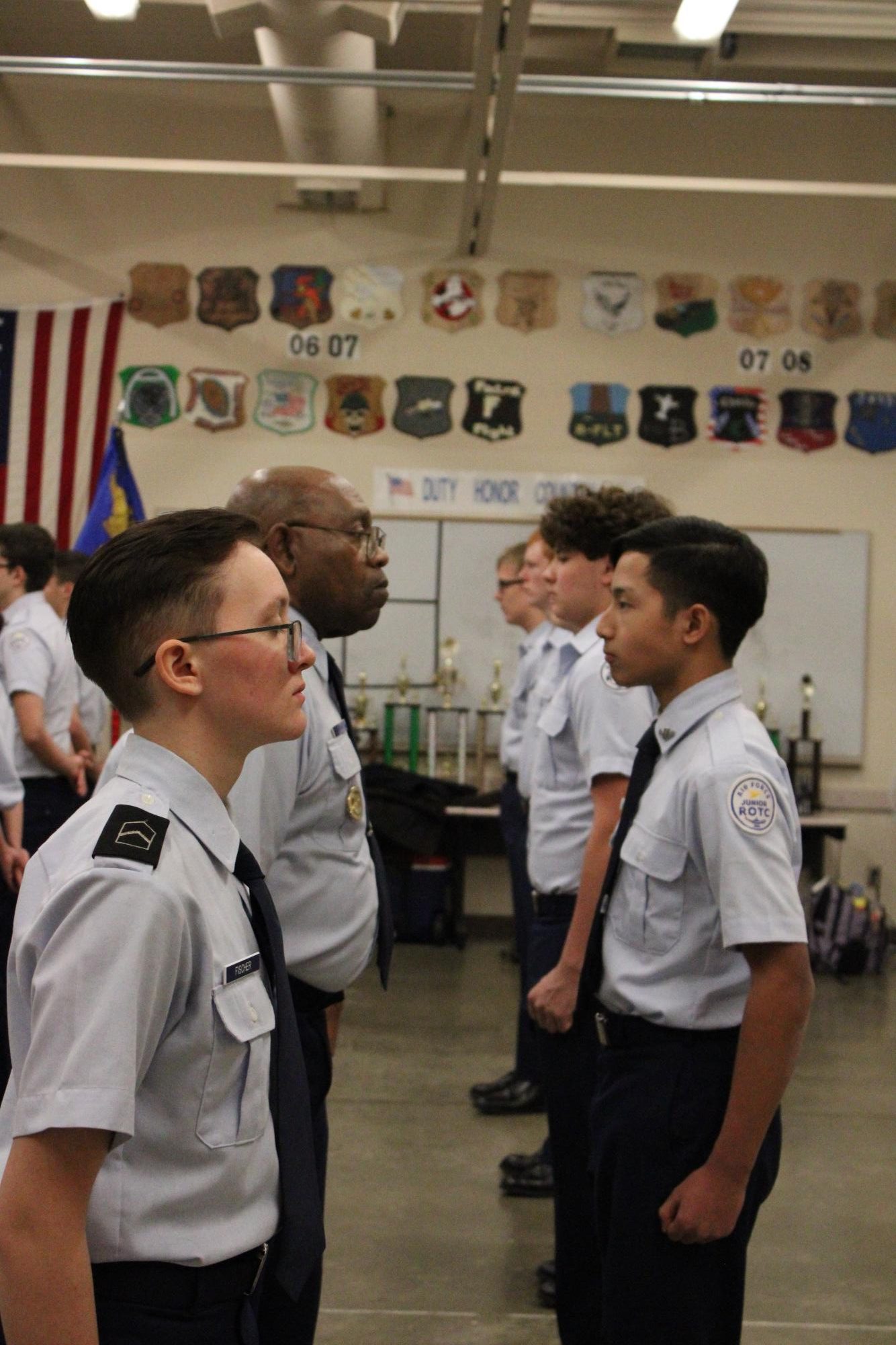 JROTC Uniform Check (Photos by Isadora Colgrove)