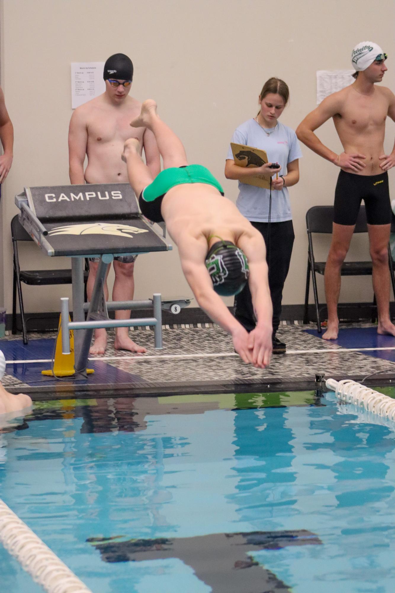 Boys varsity swim meet (Photos by Delainey Stephenson)