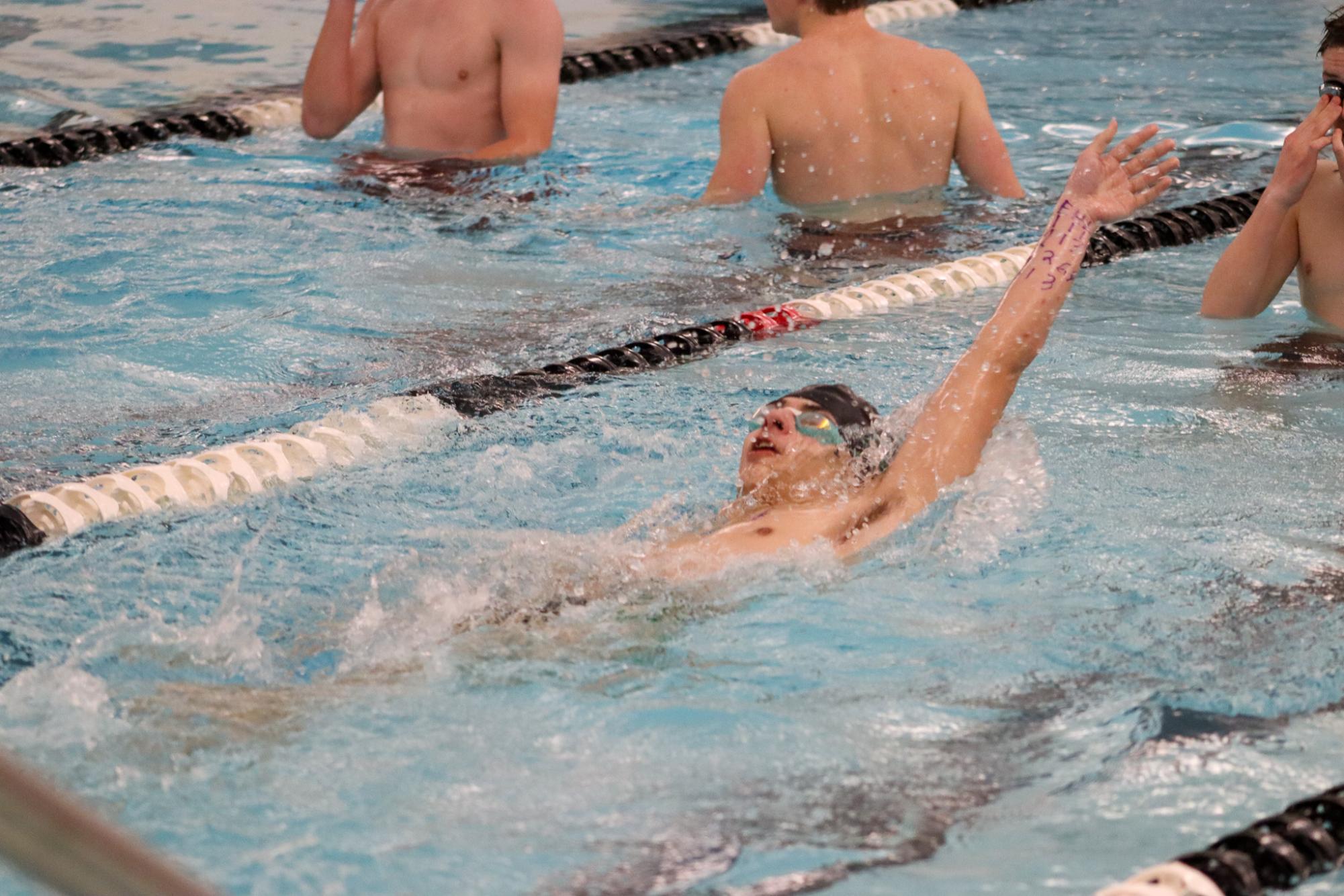 Boys varsity swim meet (Photos by Delainey Stephenson)