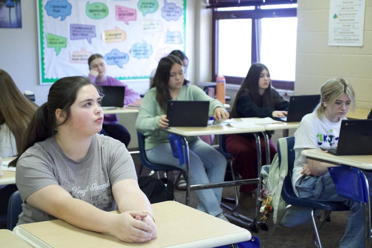 Freshman daydreaming.