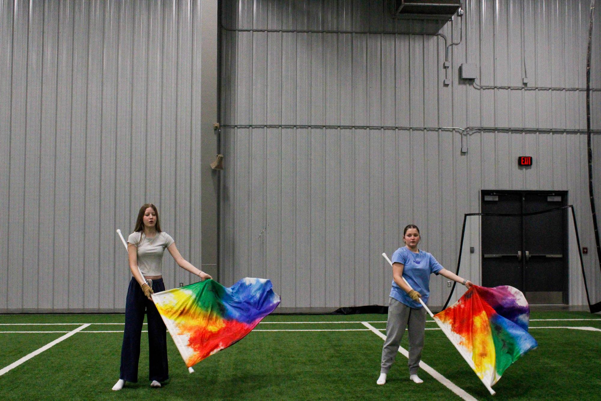 Winter Guard Practice (Photos by Janie Edwards)