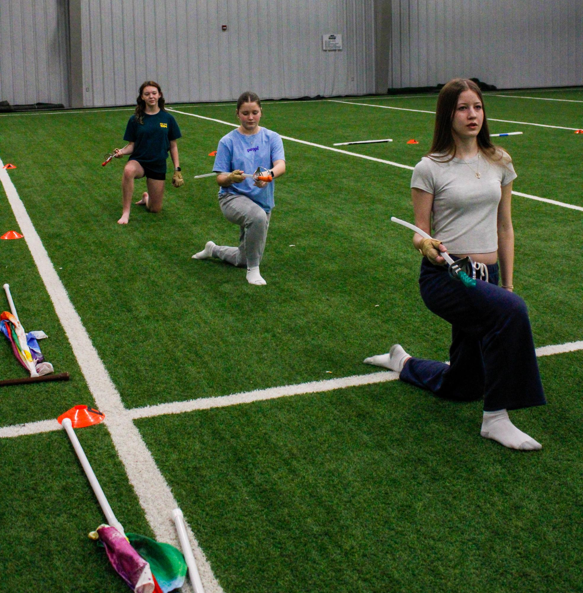 Winter Guard Practice (Photos by Janie Edwards)