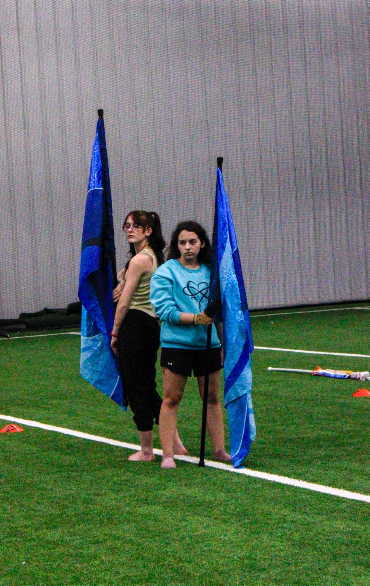 Winter Guard Practice (Photos by Janie Edwards)
