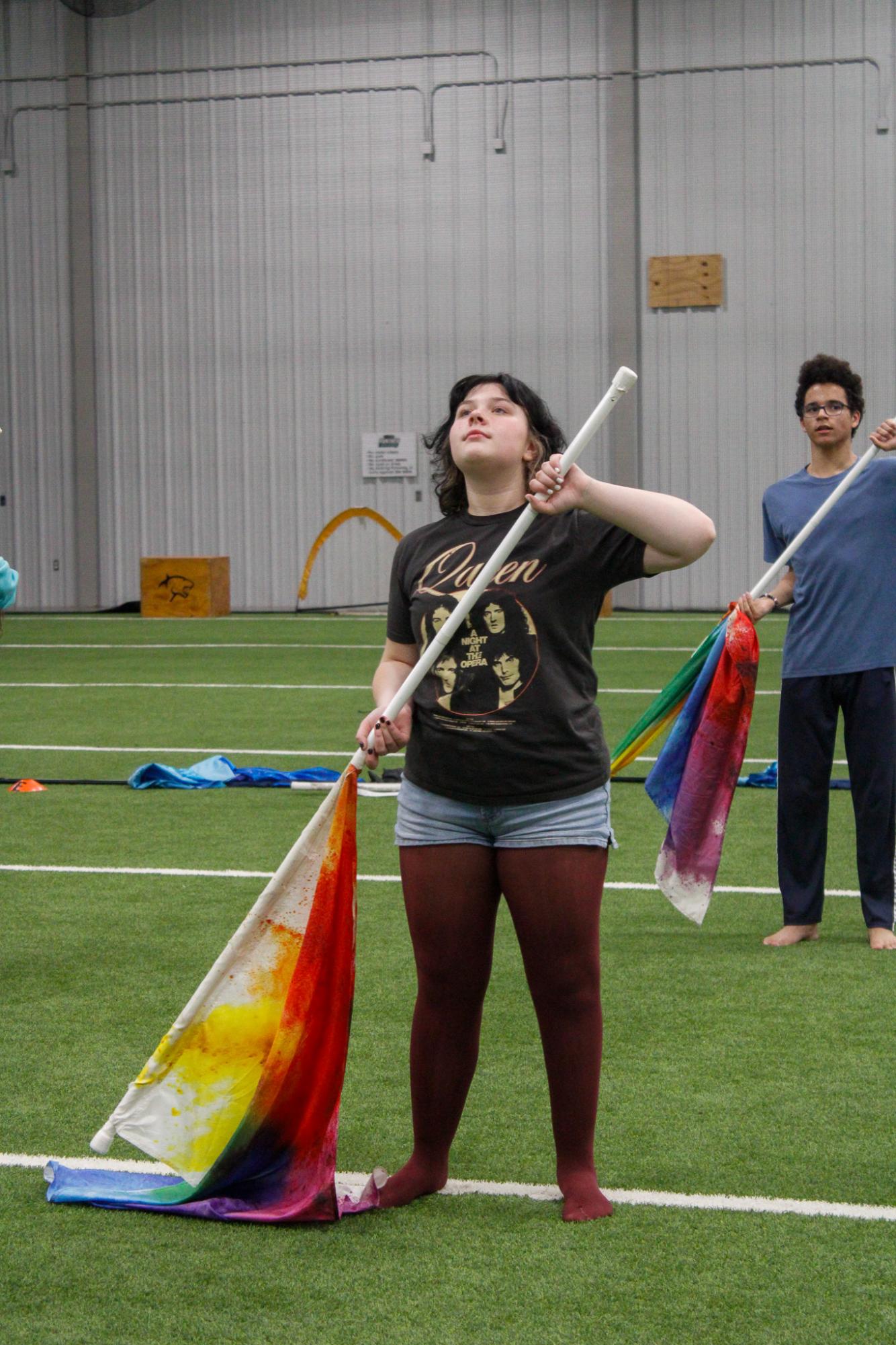 Winter Guard Practice (Photos by Janie Edwards)