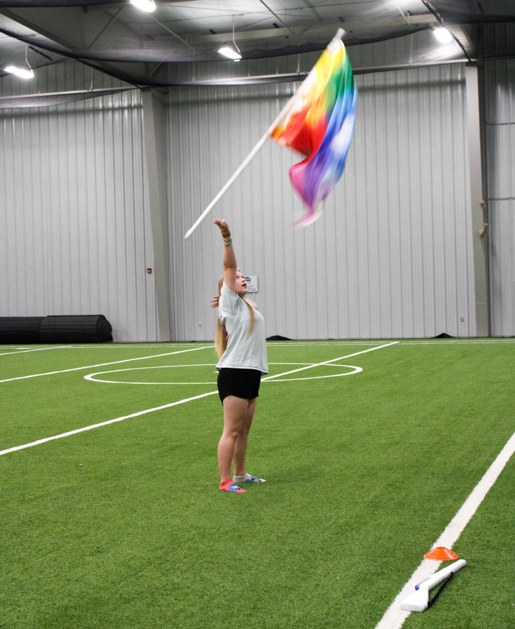 Winter Guard Practice (Photos by Janie Edwards)