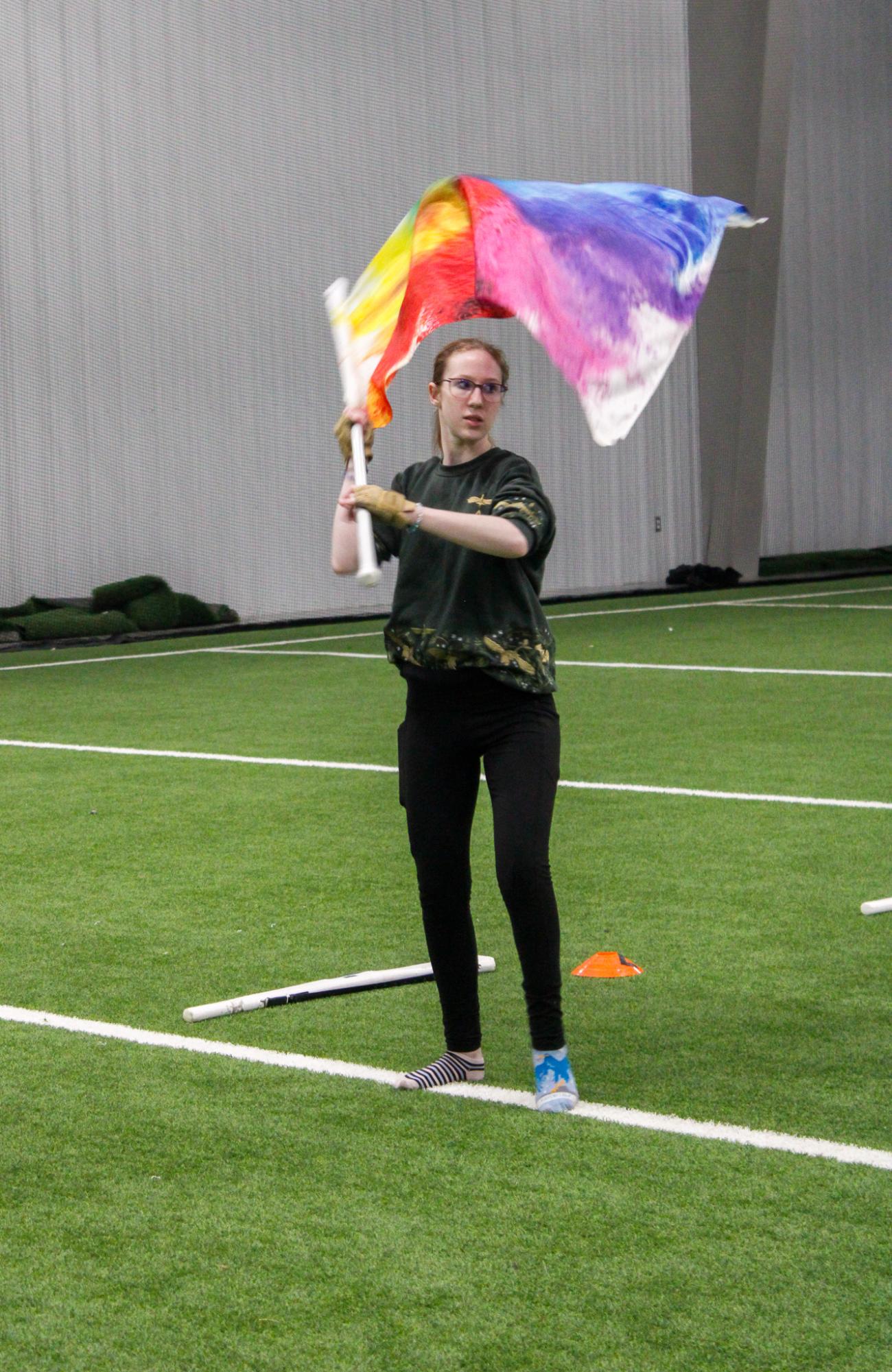Winter Guard Practice (Photos by Janie Edwards)