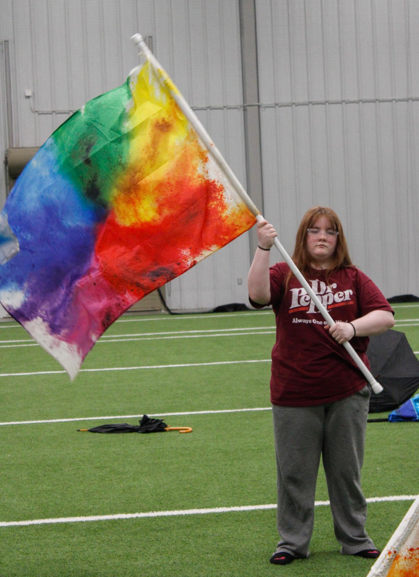 Winter Guard Practice (Photos by Janie Edwards)