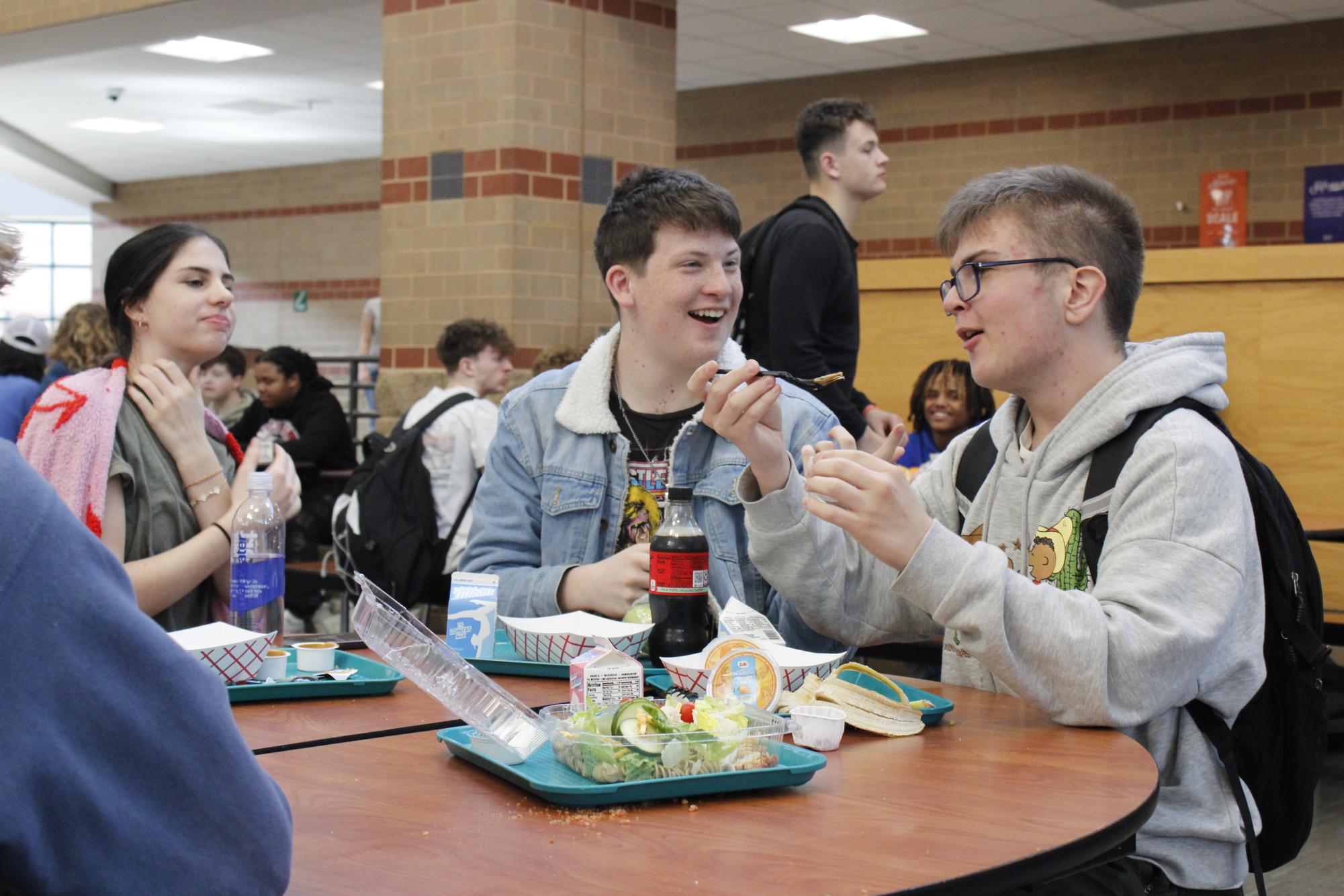 Students at Lunch (photos by Emmersyn Bonebrake)