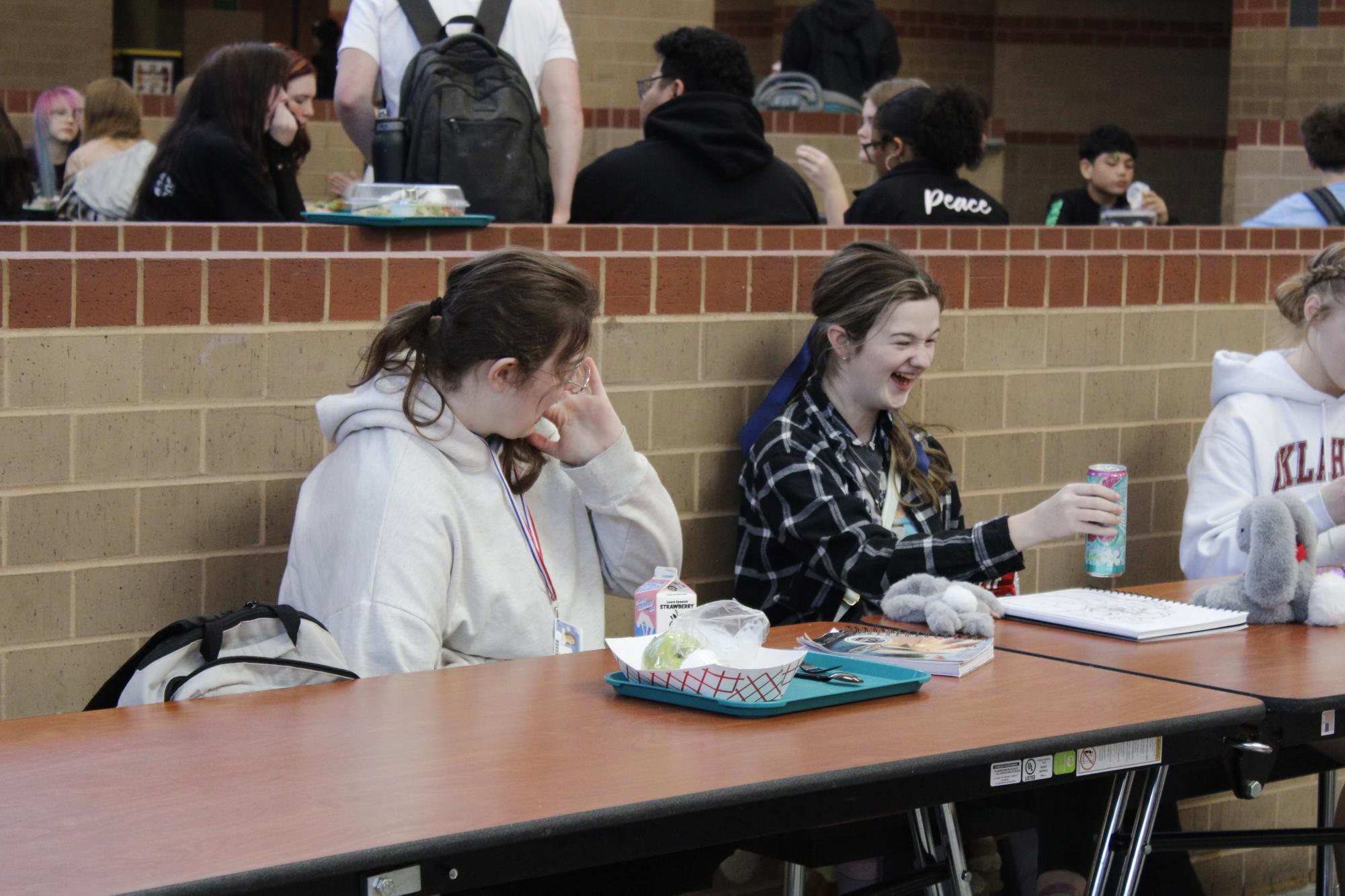 Students at Lunch (photos by Emmersyn Bonebrake)