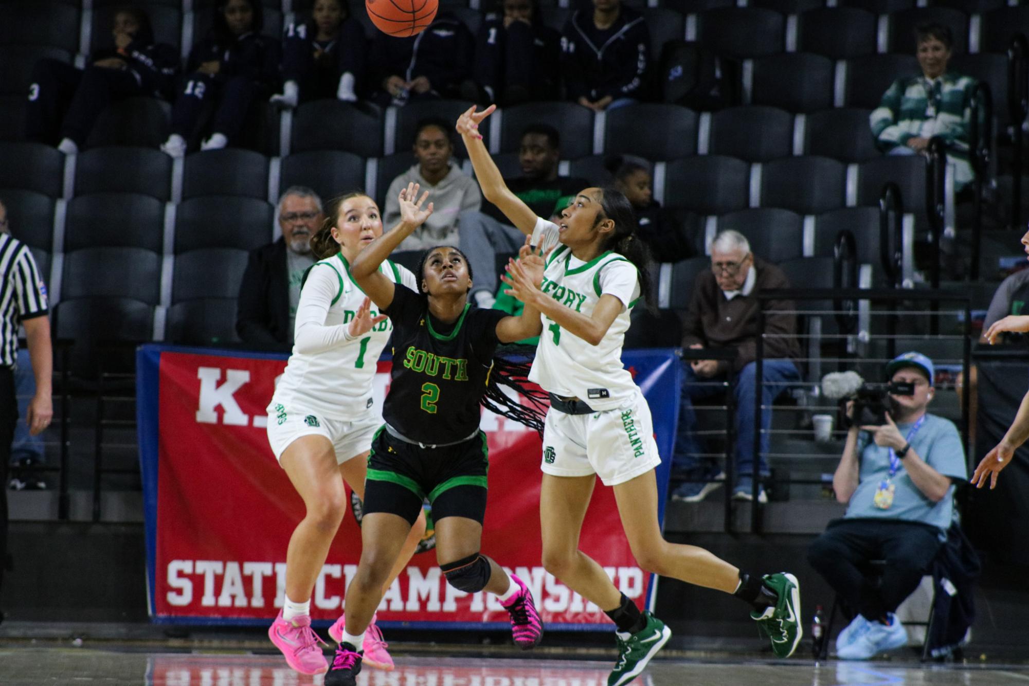 Girls State Basketball vs. Shawnee Mission South (Photos by Kaelyn Kissack)