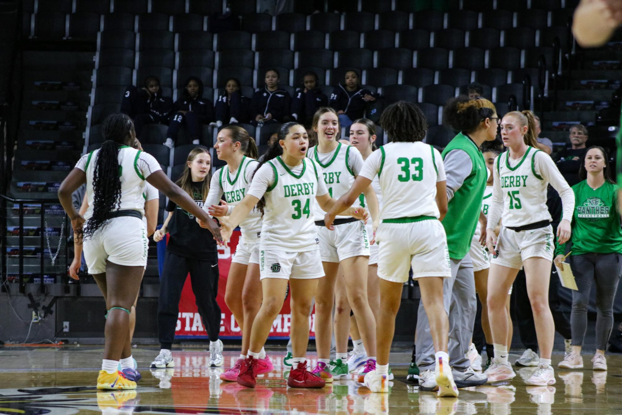 Girls State Basketball vs. Shawnee Mission South (Photos by Kaelyn Kissack)