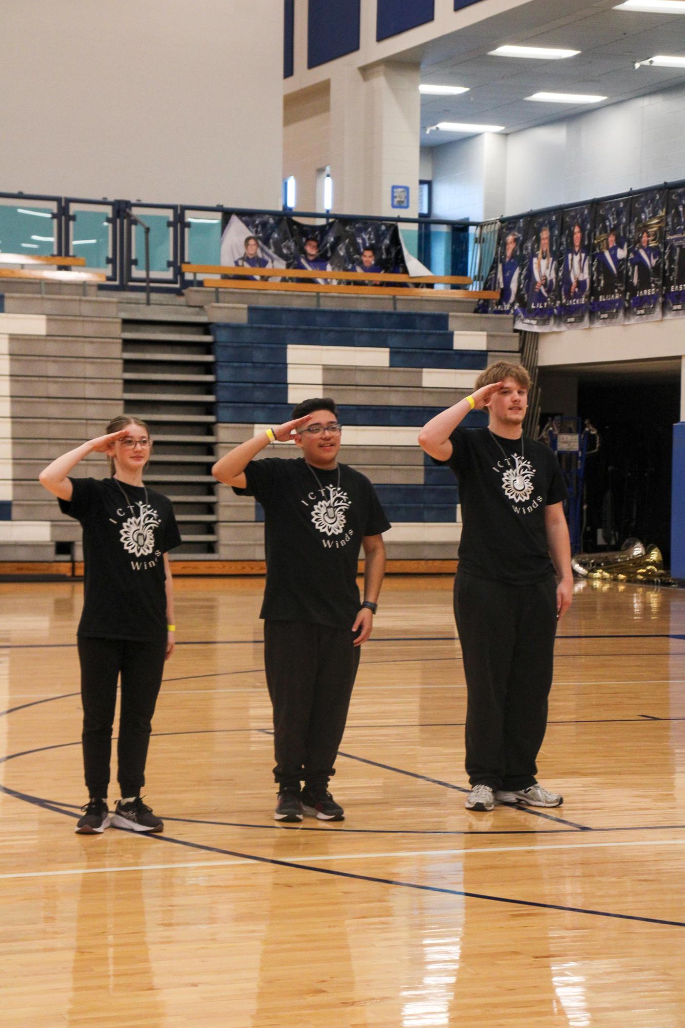 SIPPA Competition in Goddard for Winter Guard and ICT Winds (Photos by Janie Edwards)
