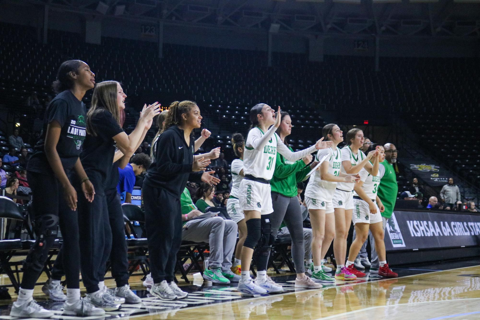 Girls State Basketball vs. Shawnee Mission South (Photos by Kaelyn Kissack)