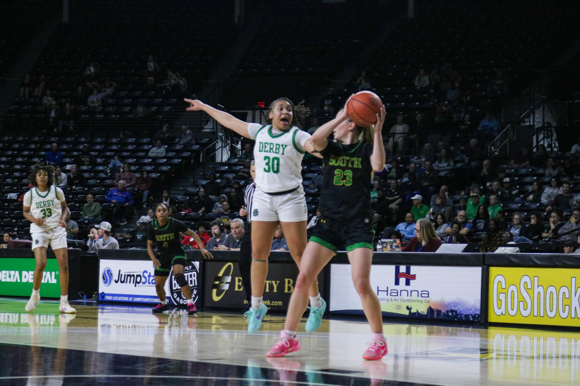 Girls State Basketball vs. Shawnee Mission South (Photos by Kaelyn Kissack)