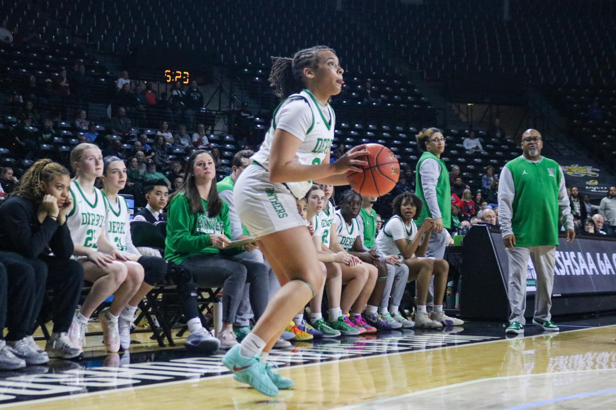 Girls State Basketball vs. Shawnee Mission South (Photos by Kaelyn Kissack)