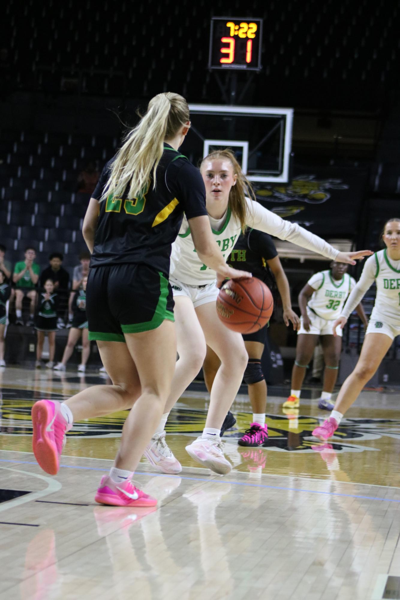 Girls State Basketball vs. Shawnee Mission South (Photos by Kaelyn Kissack)