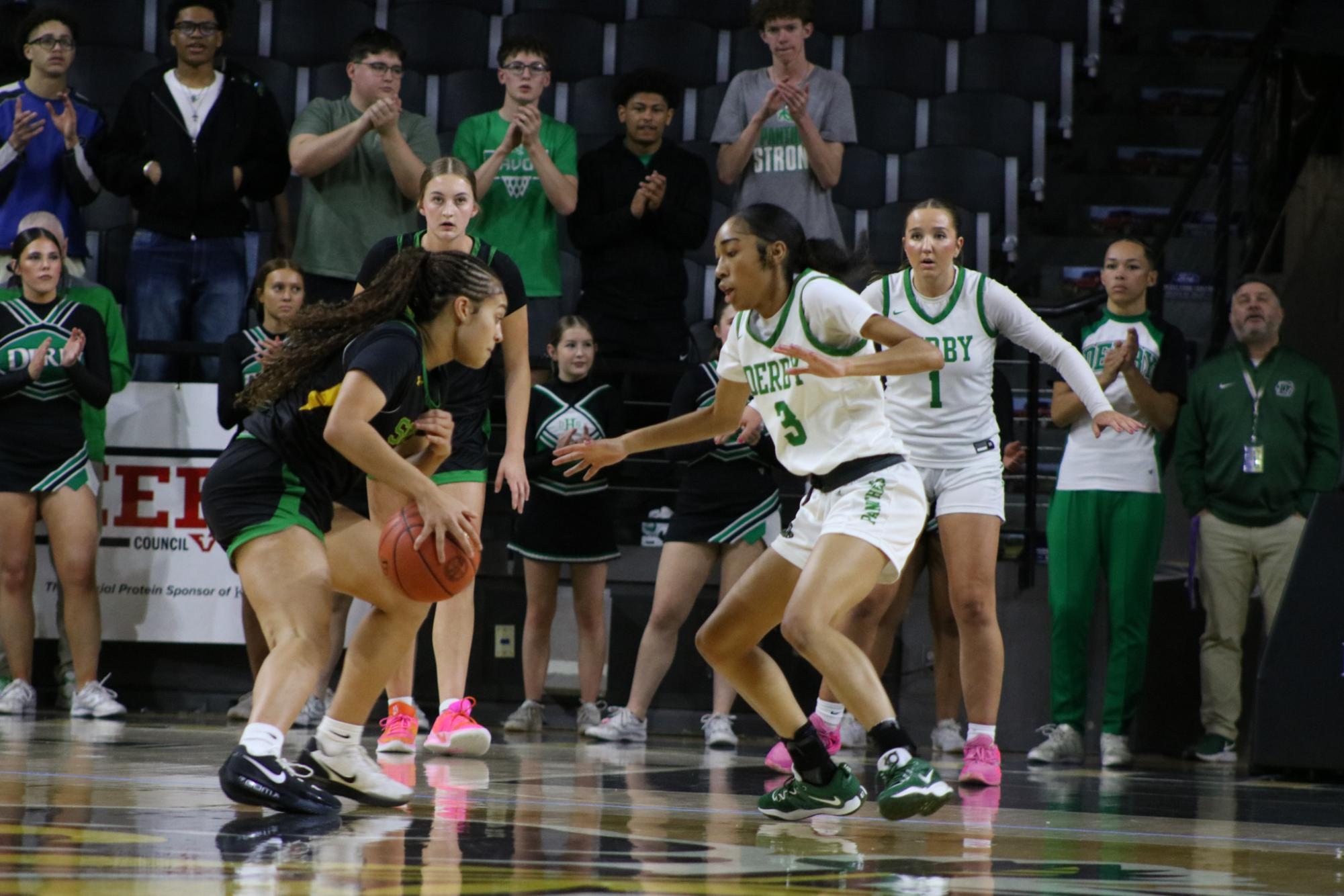 Girls State Basketball vs. Shawnee Mission South (Photos by Kaelyn Kissack)
