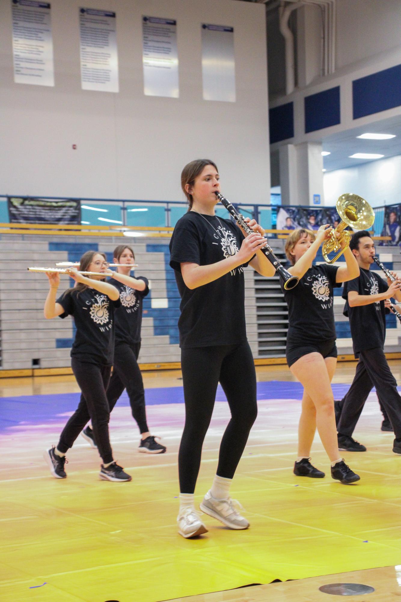 SIPPA Competition in Goddard for Winter Guard and ICT Winds (Photos by Janie Edwards)