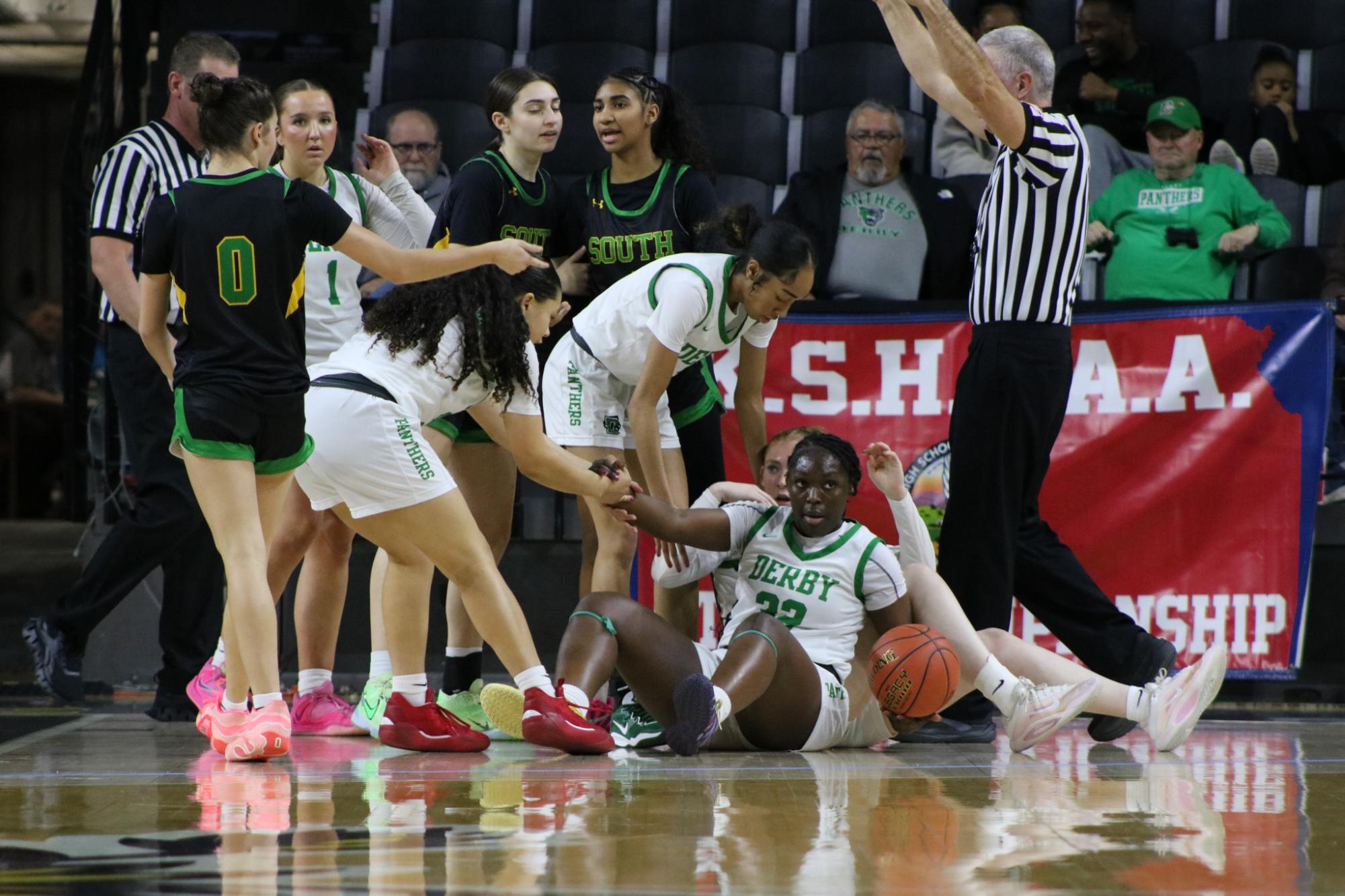 Girls State Basketball vs. Shawnee Mission South (Photos by Kaelyn Kissack)