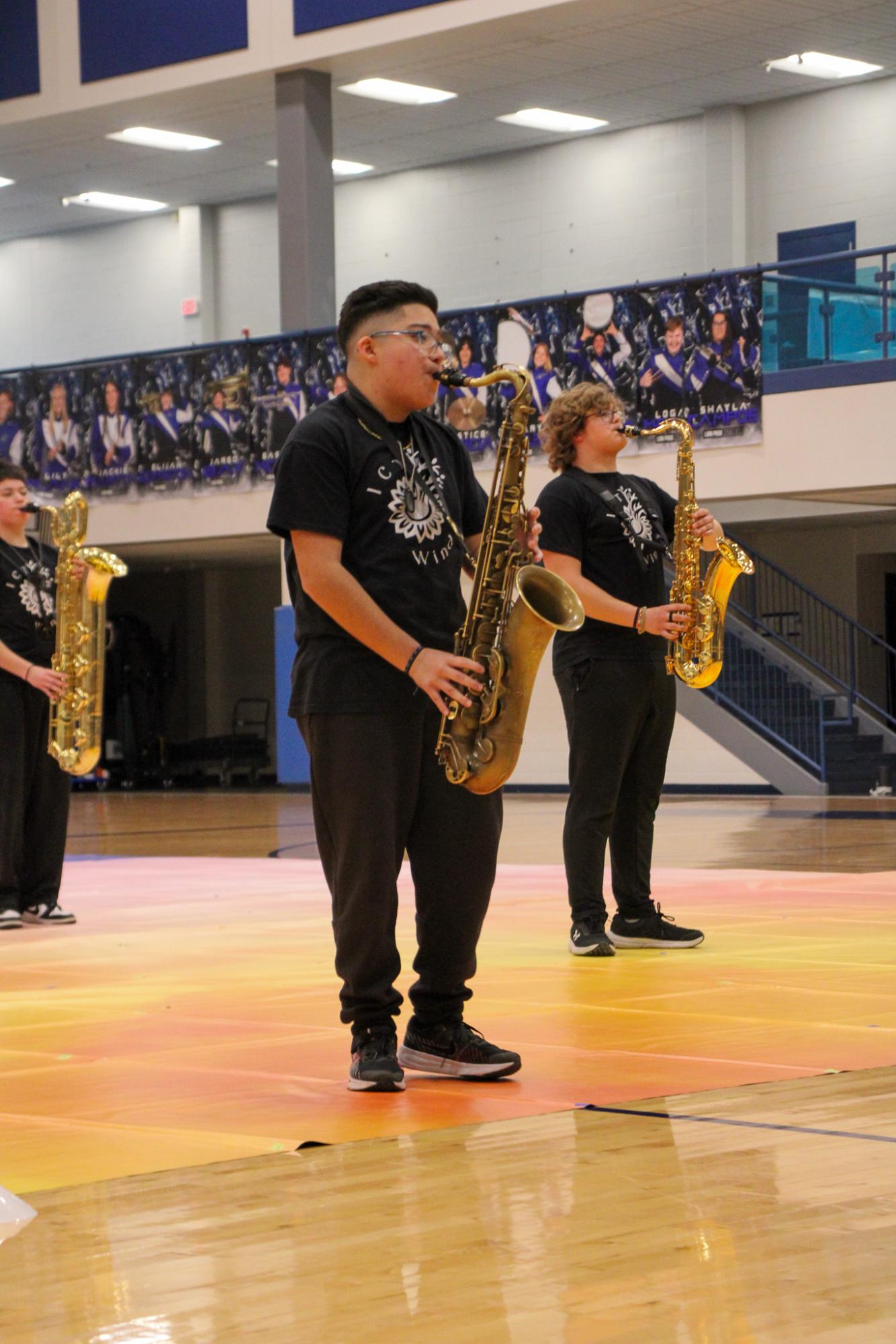 SIPPA Competition in Goddard for Winter Guard and ICT Winds (Photos by Janie Edwards)