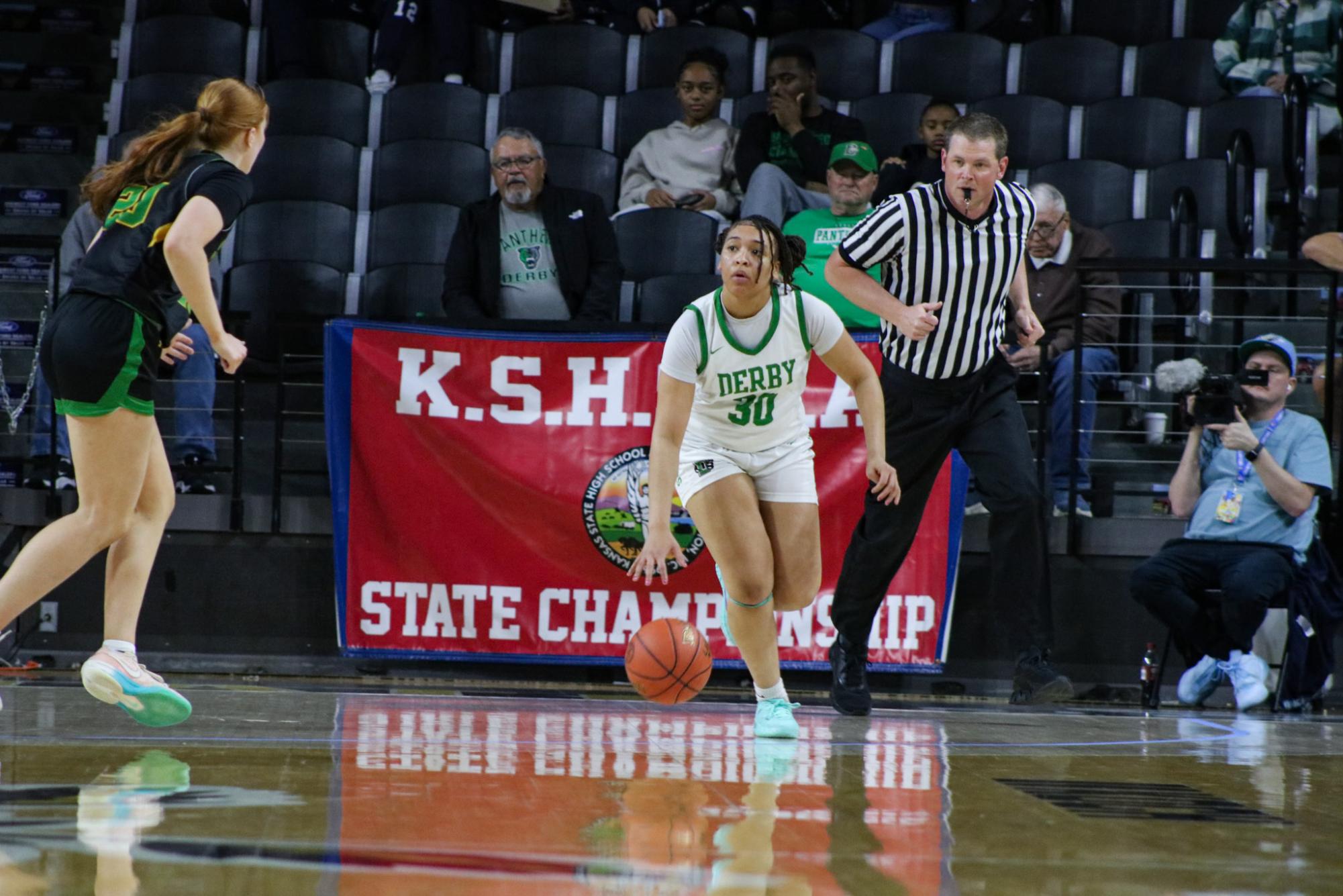 Girls State Basketball vs. Shawnee Mission South (Photos by Kaelyn Kissack)
