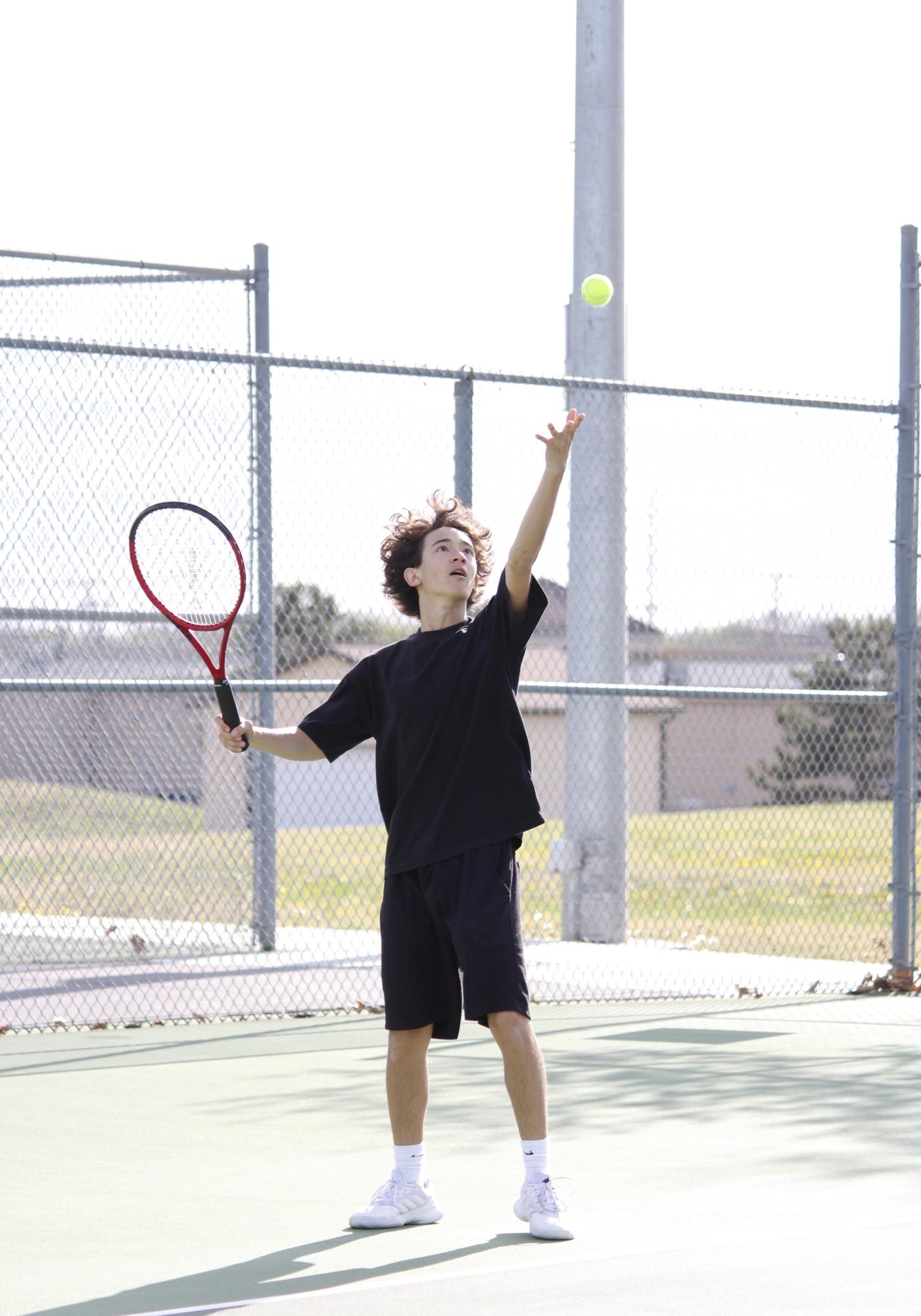 Boys Tennis Practice (Photos by Isadora Colgrove)