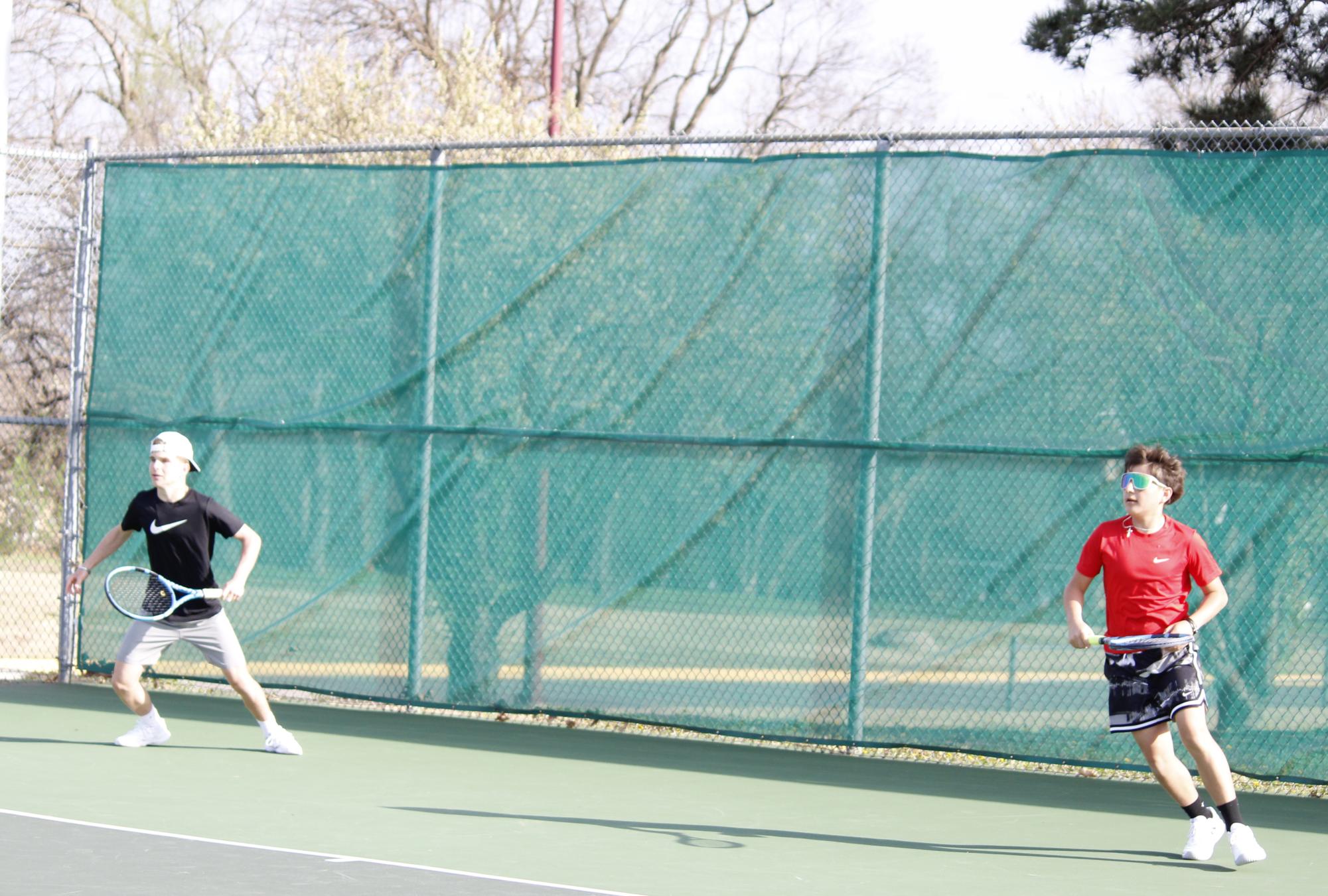 Boys Tennis Practice (Photos by Isadora Colgrove)