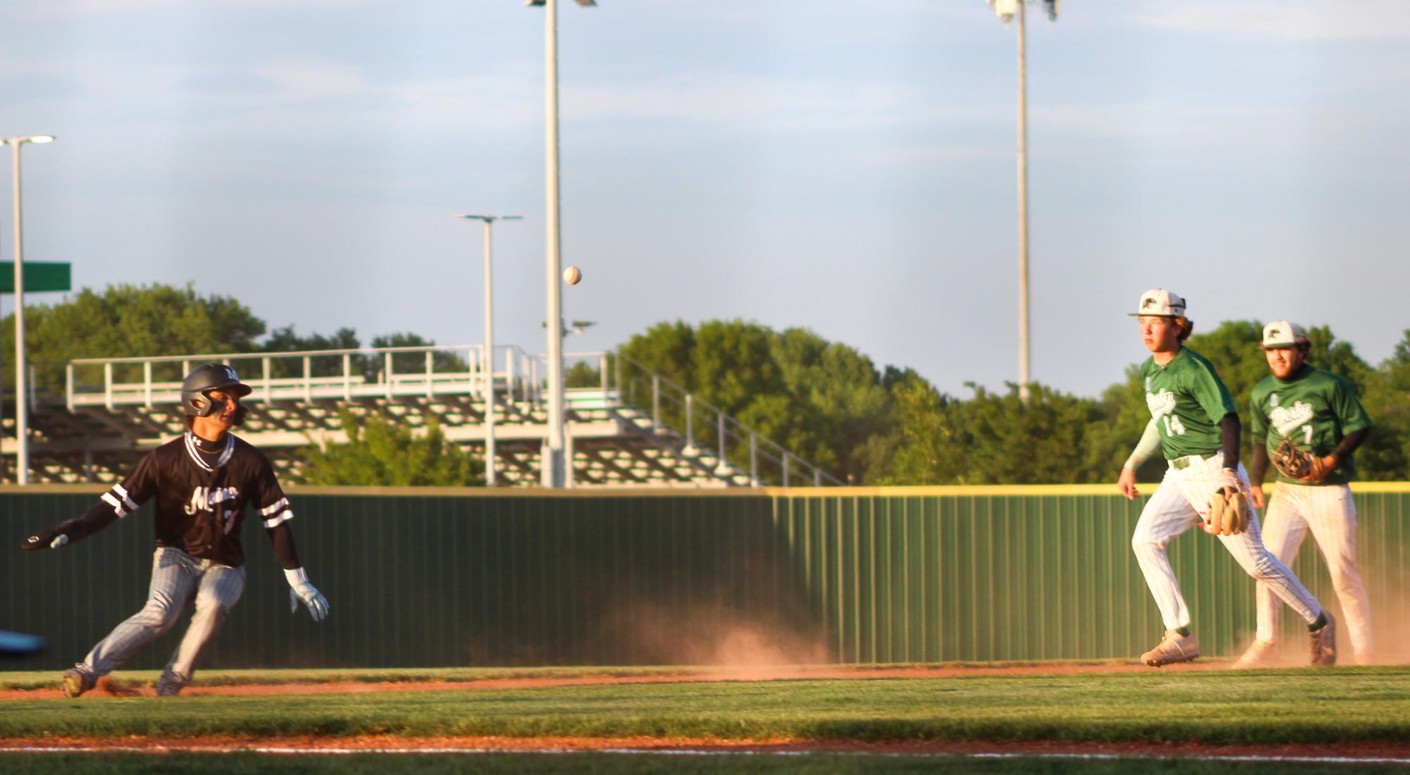 Varsity Baseball vs. Maize ( Photos by Tristan Anderson )
