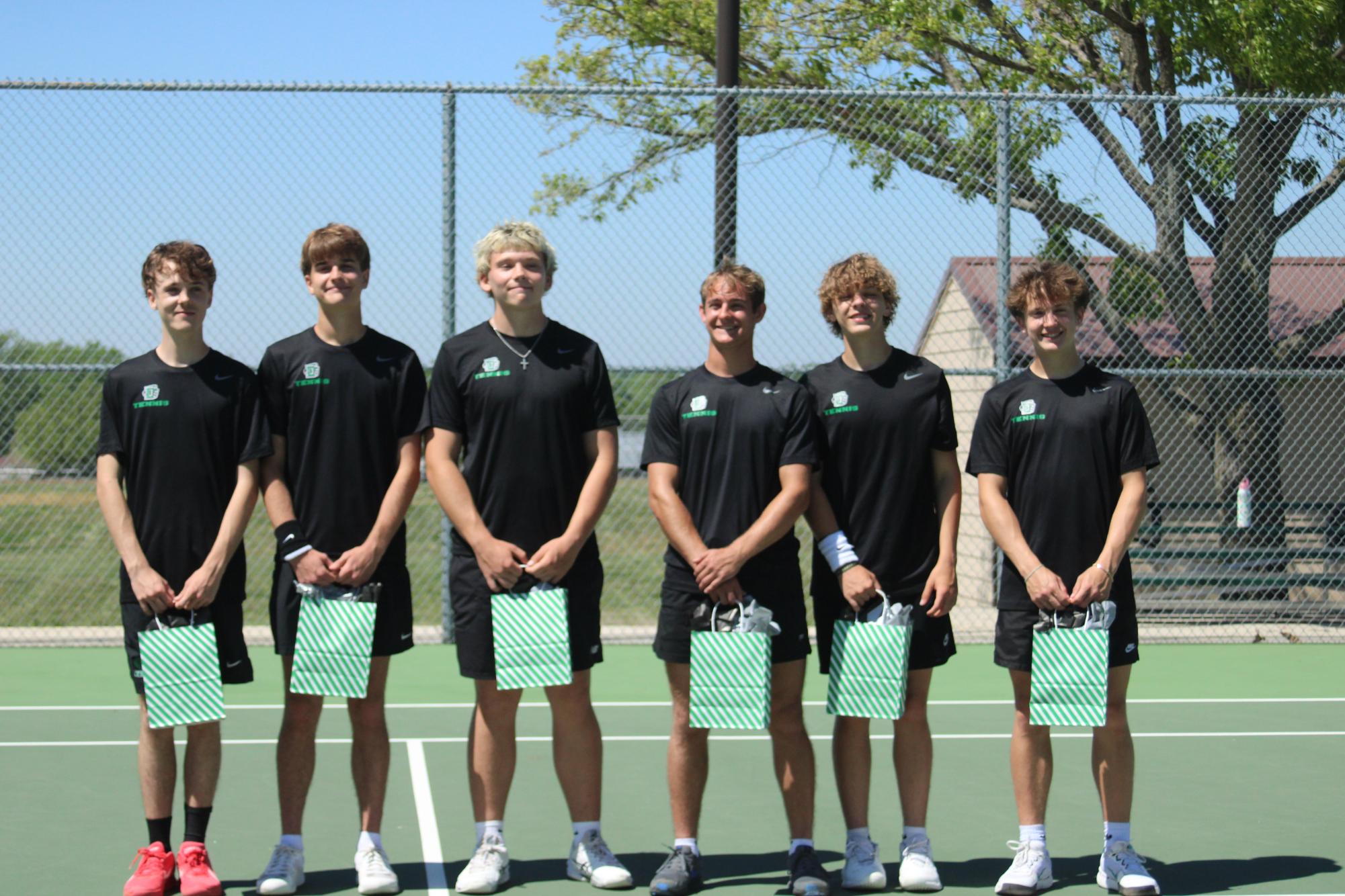 Boys Varsity Tennis, Senior Night (Photos by Tripp Stratton)