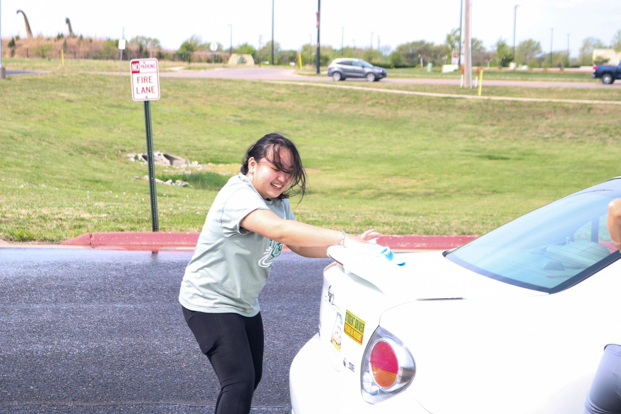 NHS Car wash (Photos by Kaelyn Kissack)