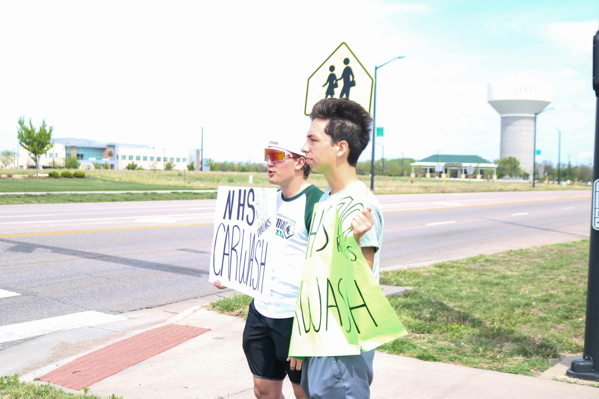 NHS Car wash (Photos by Kaelyn Kissack)