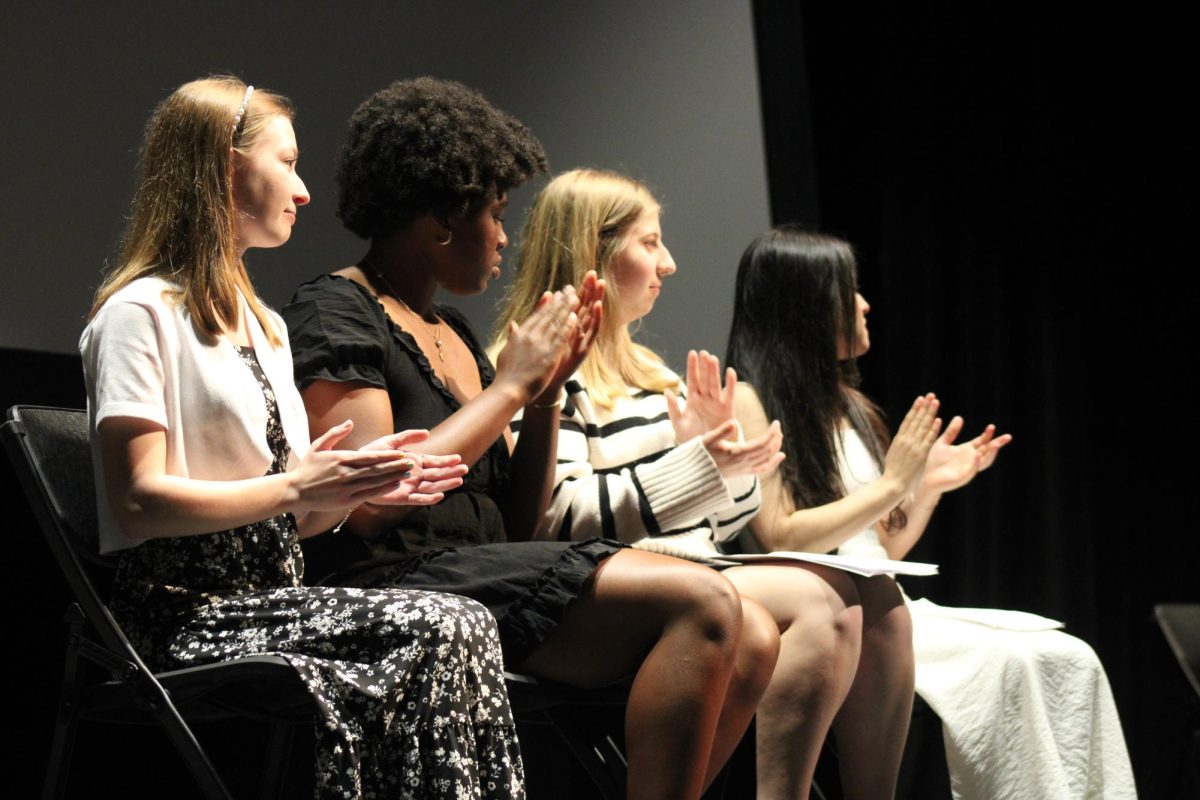 Incoming juniors and seniors were inducted into National Honor Society.