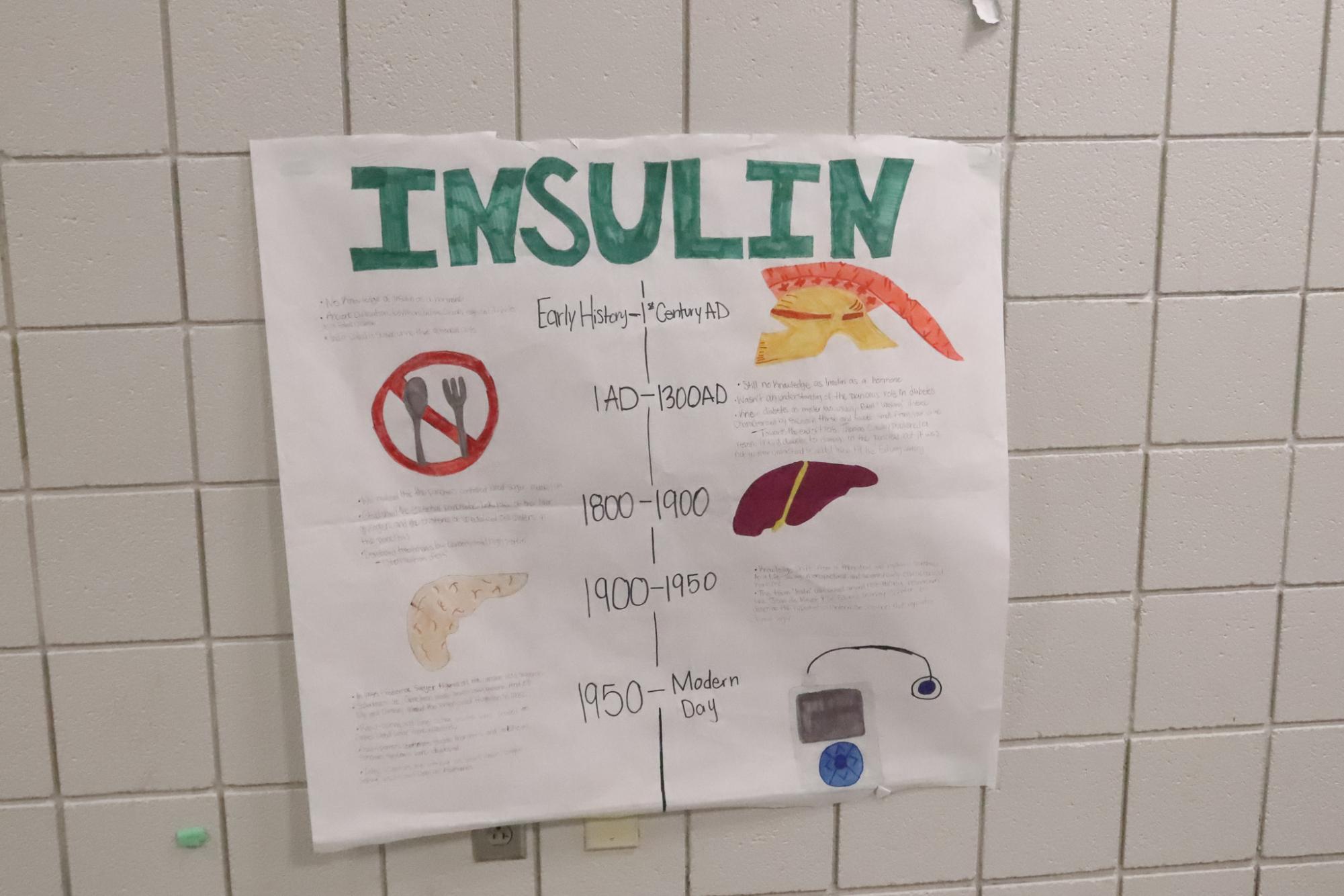 History of medical break throughs posters ( Photos by Tristan Anderson )