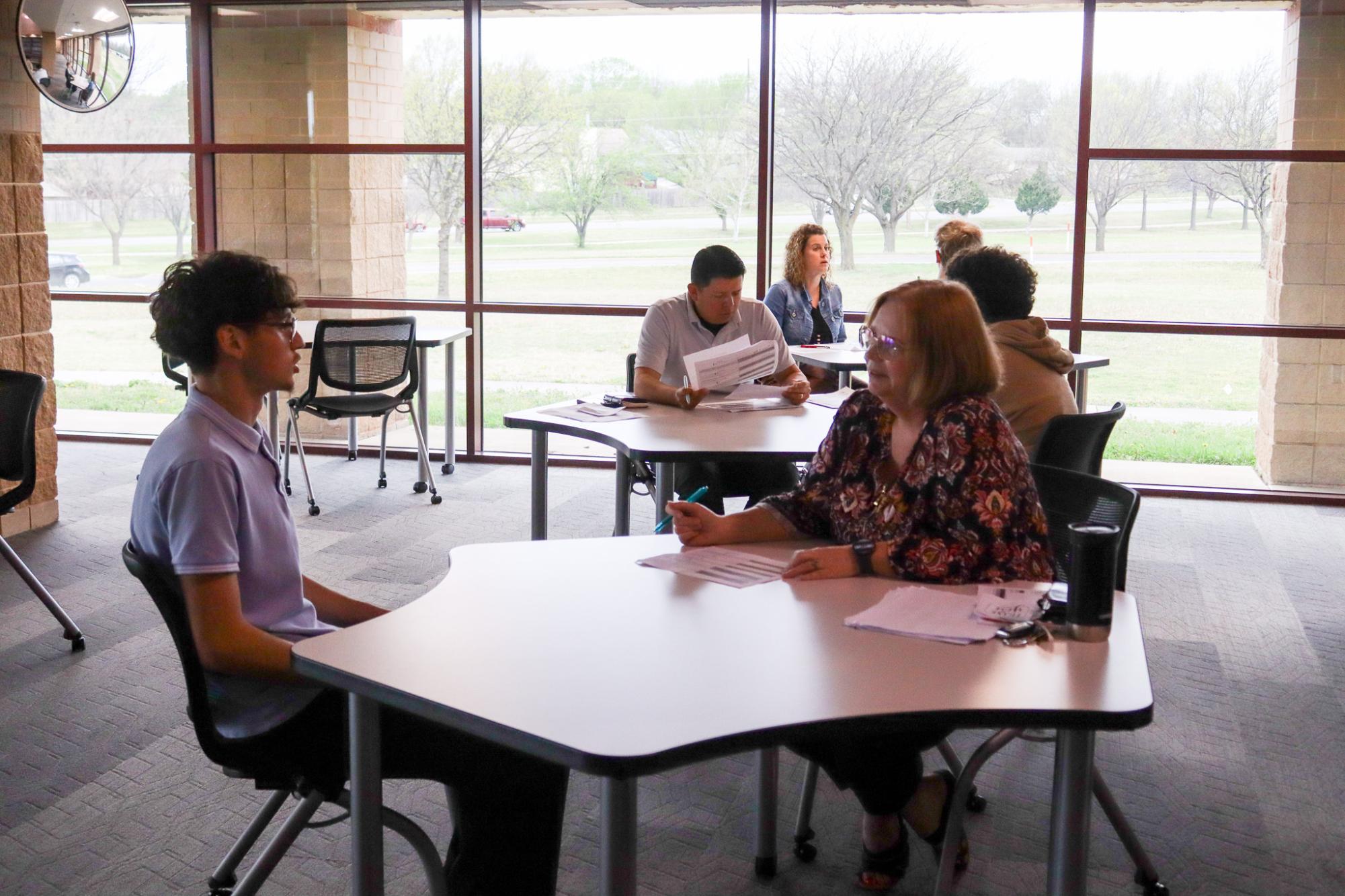 Student's Mock Interview (Photos by Isaiah Gabriel)