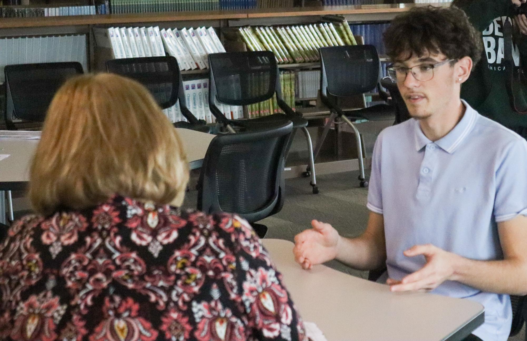 Student's Mock Interview (Photos by Isaiah Gabriel)