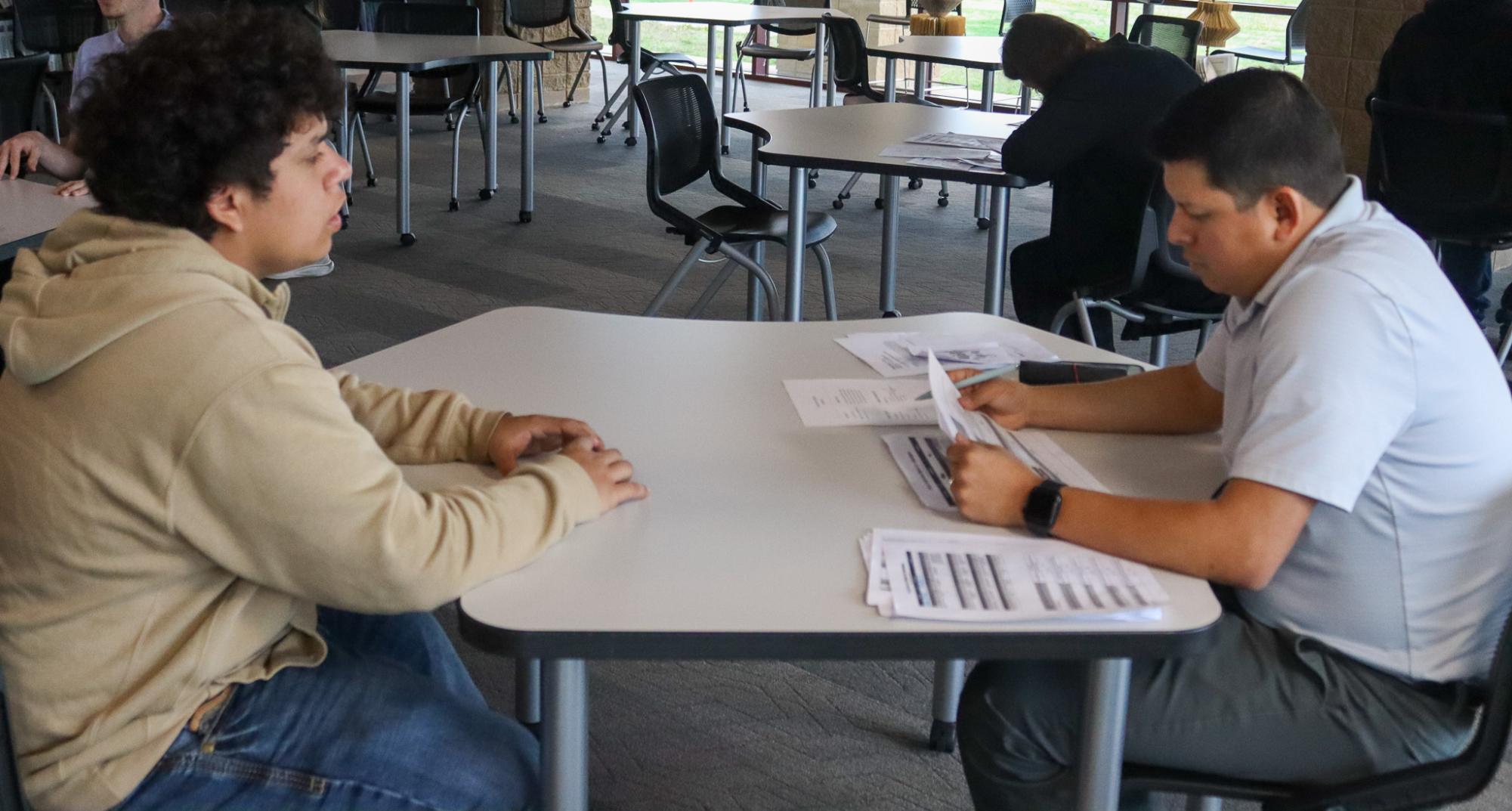 Student's Mock Interview (Photos by Isaiah Gabriel)