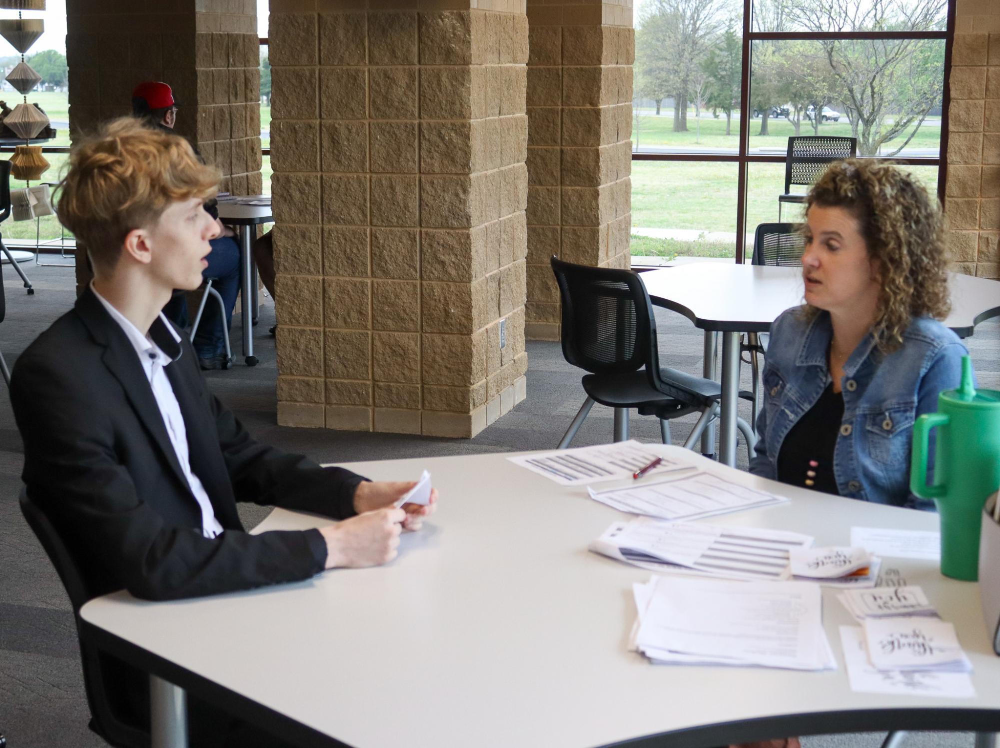 Student's Mock Interview (Photos by Isaiah Gabriel)