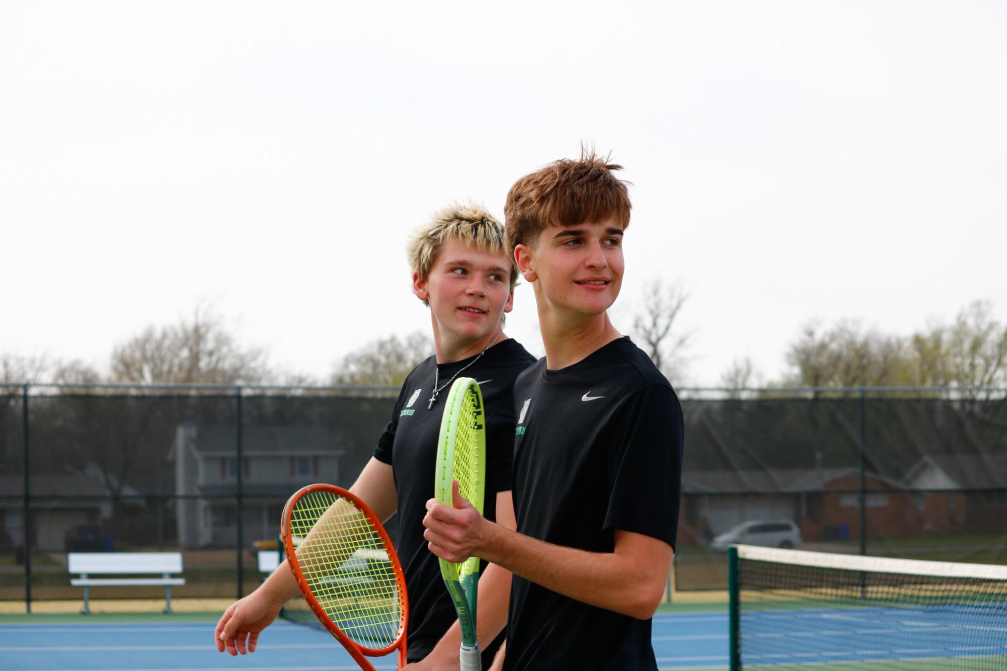 Varsity Boys Tennis at Mcpherson (Photos by Abbie Villarreal)