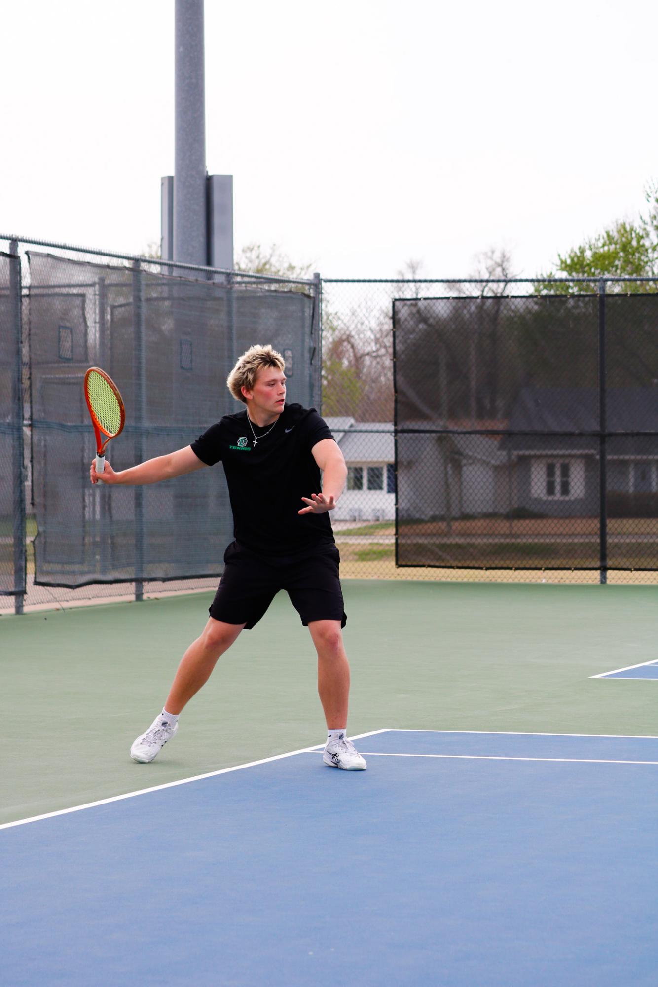 Varsity Boys Tennis at Mcpherson (Photos by Abbie Villarreal)