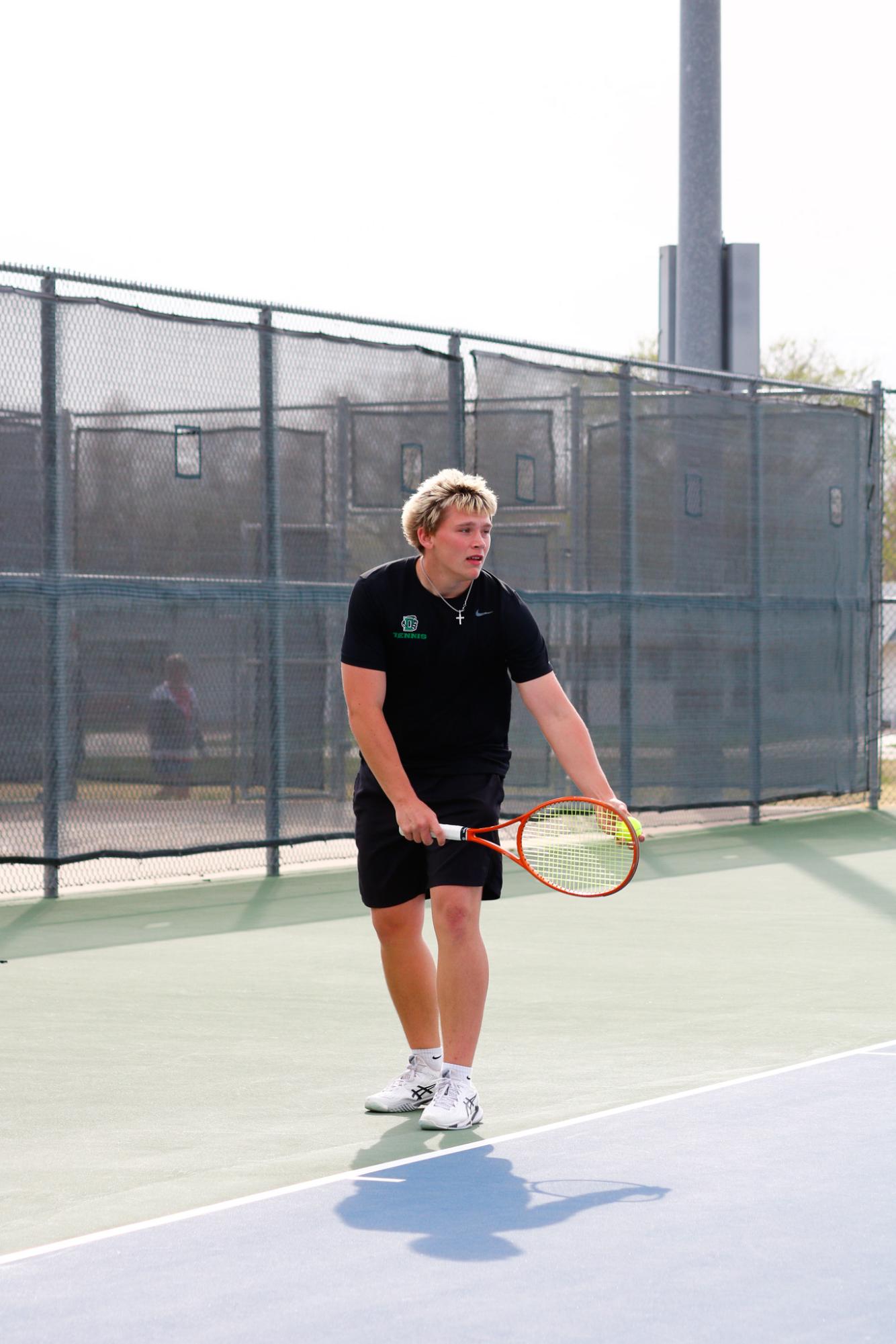 Varsity Boys Tennis at Mcpherson (Photos by Abbie Villarreal)