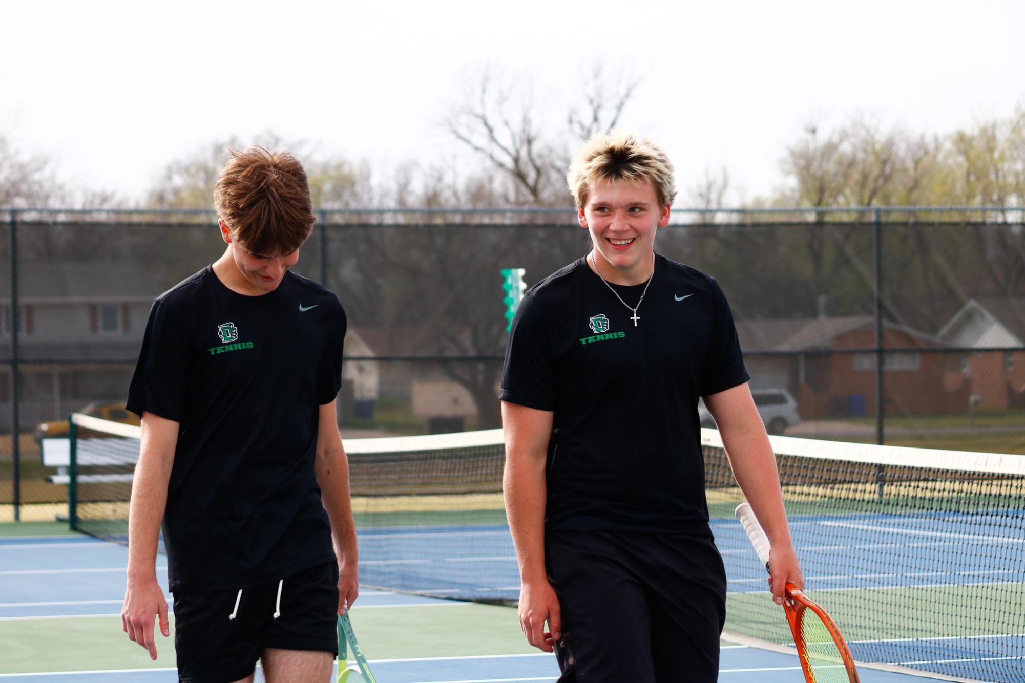 Varsity Boys Tennis at Mcpherson (Photos by Abbie Villarreal)