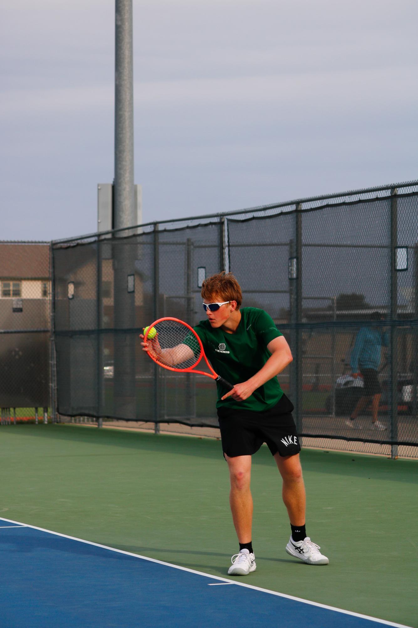 Varsity Boys Tennis at Mcpherson (Photos by Abbie Villarreal)