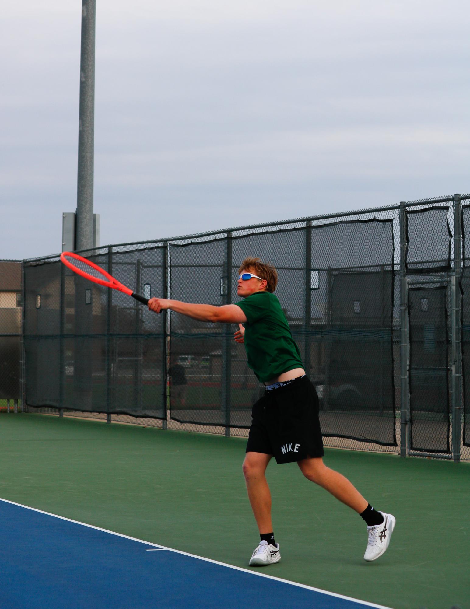 Varsity Boys Tennis at Mcpherson (Photos by Abbie Villarreal)