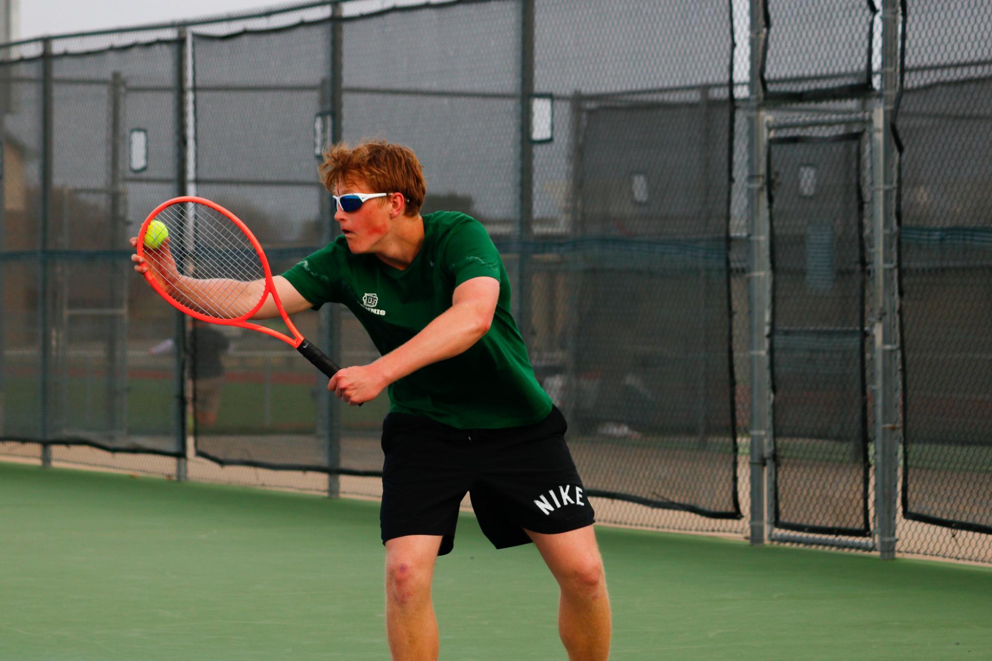 Varsity Boys Tennis at Mcpherson (Photos by Abbie Villarreal)