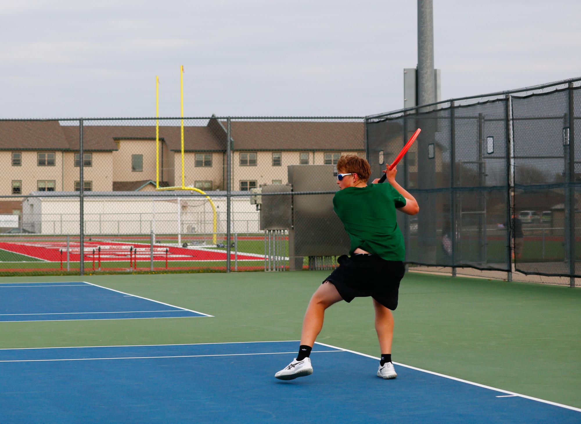 Varsity Boys Tennis at Mcpherson (Photos by Abbie Villarreal)