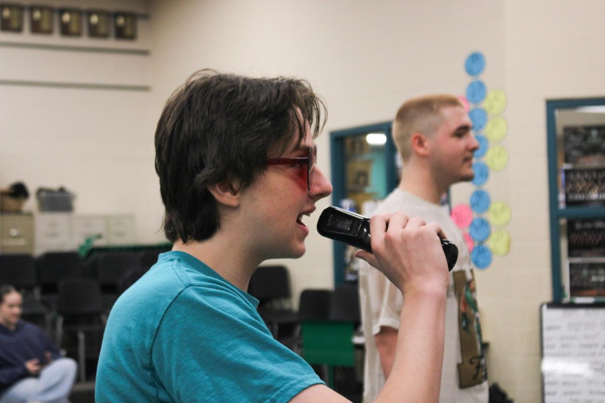 Madrigals singing karaoke 