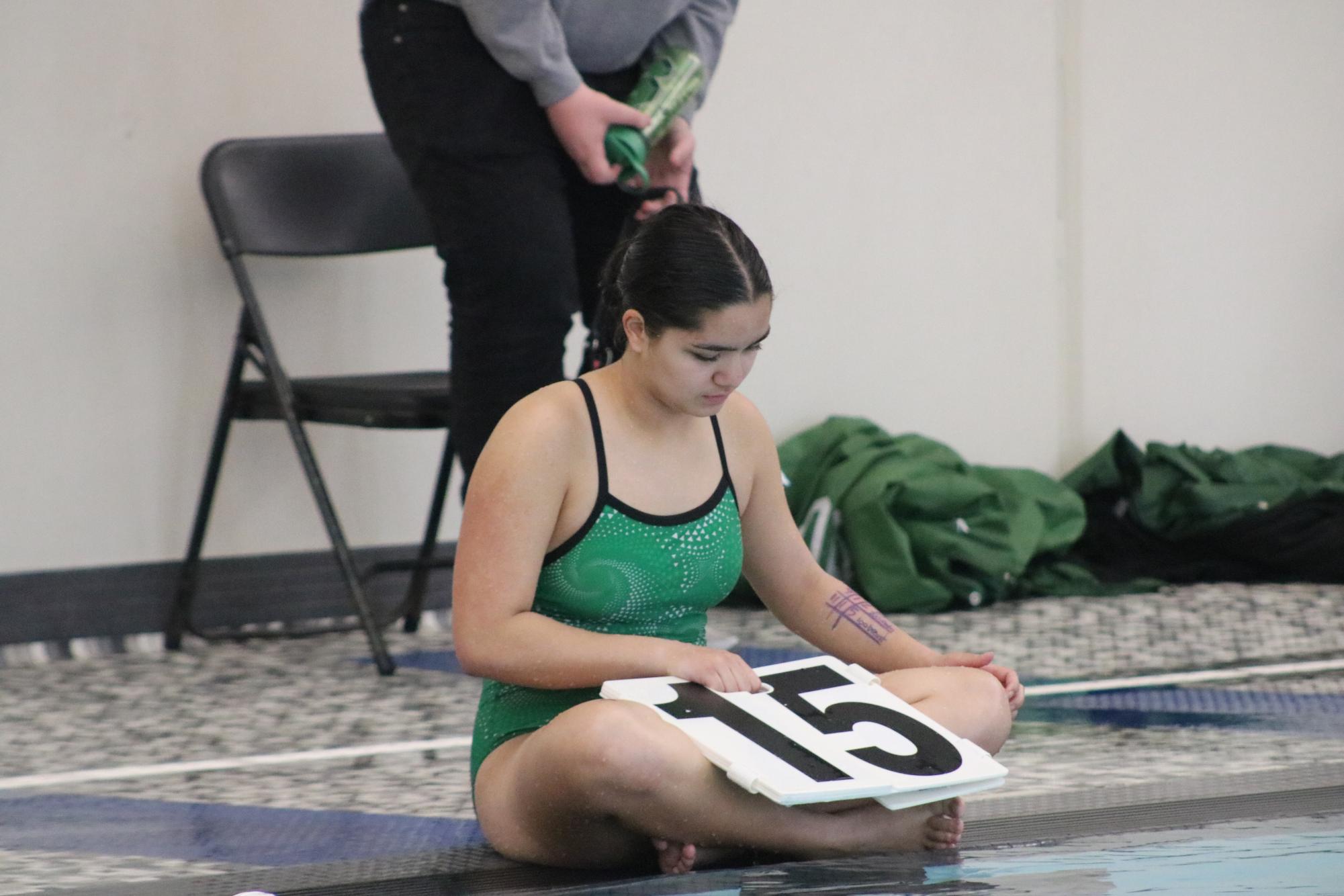Girls swim senior night (Photos by Sophia Rogers)