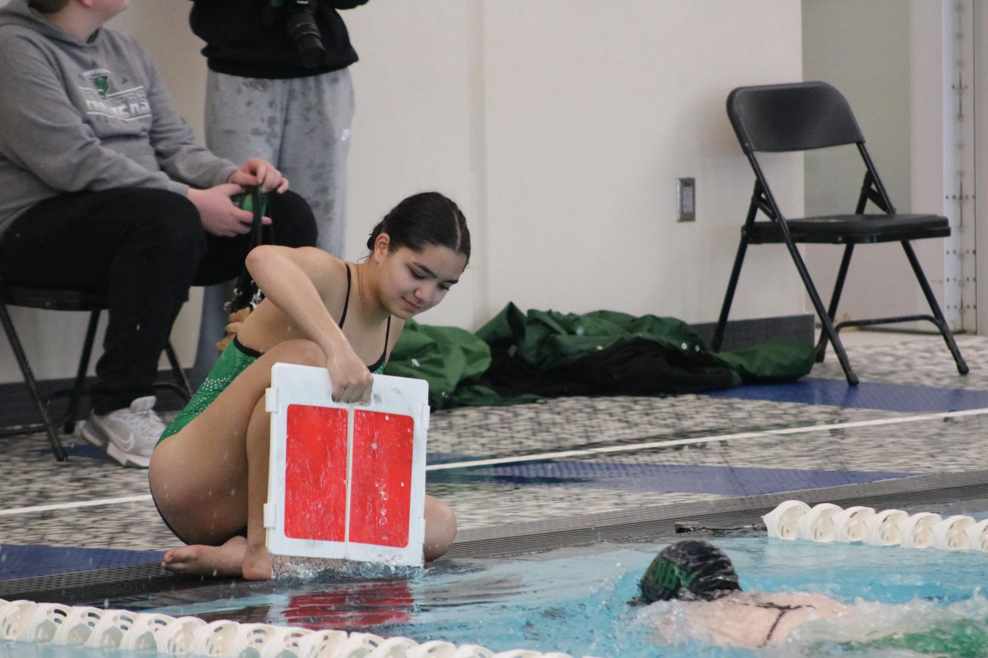 Girls swim senior night (Photos by Sophia Rogers)