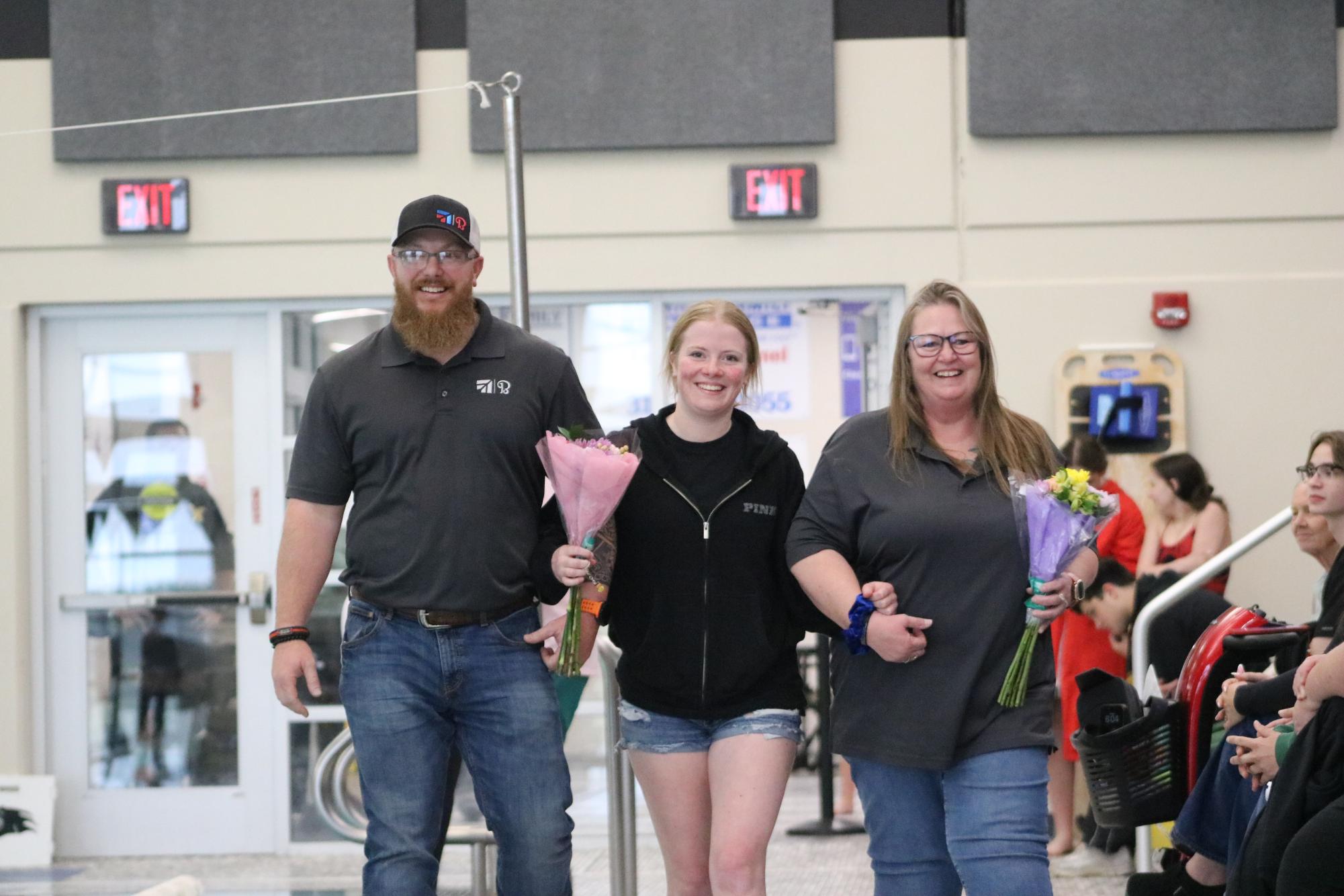 Girls swim senior night (Photos by Sophia Rogers)
