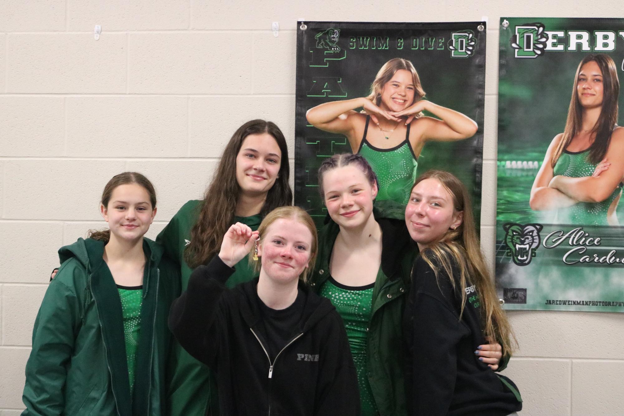 Girls swim senior night (Photos by Sophia Rogers)